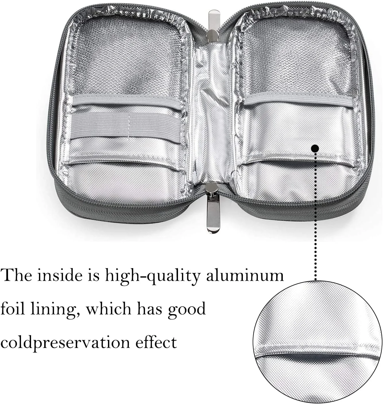 کیف خنک نگهدارنده انسولین، کیف عایق دارویی دیابت با 2 کیسه یخ برای خنک نگه داشتن دارو کیف خنک نگهدارنده انسولین، کیف عایق دارویی دیابت با 2 کیسه یخ برای خنک نگه داشتن دارو