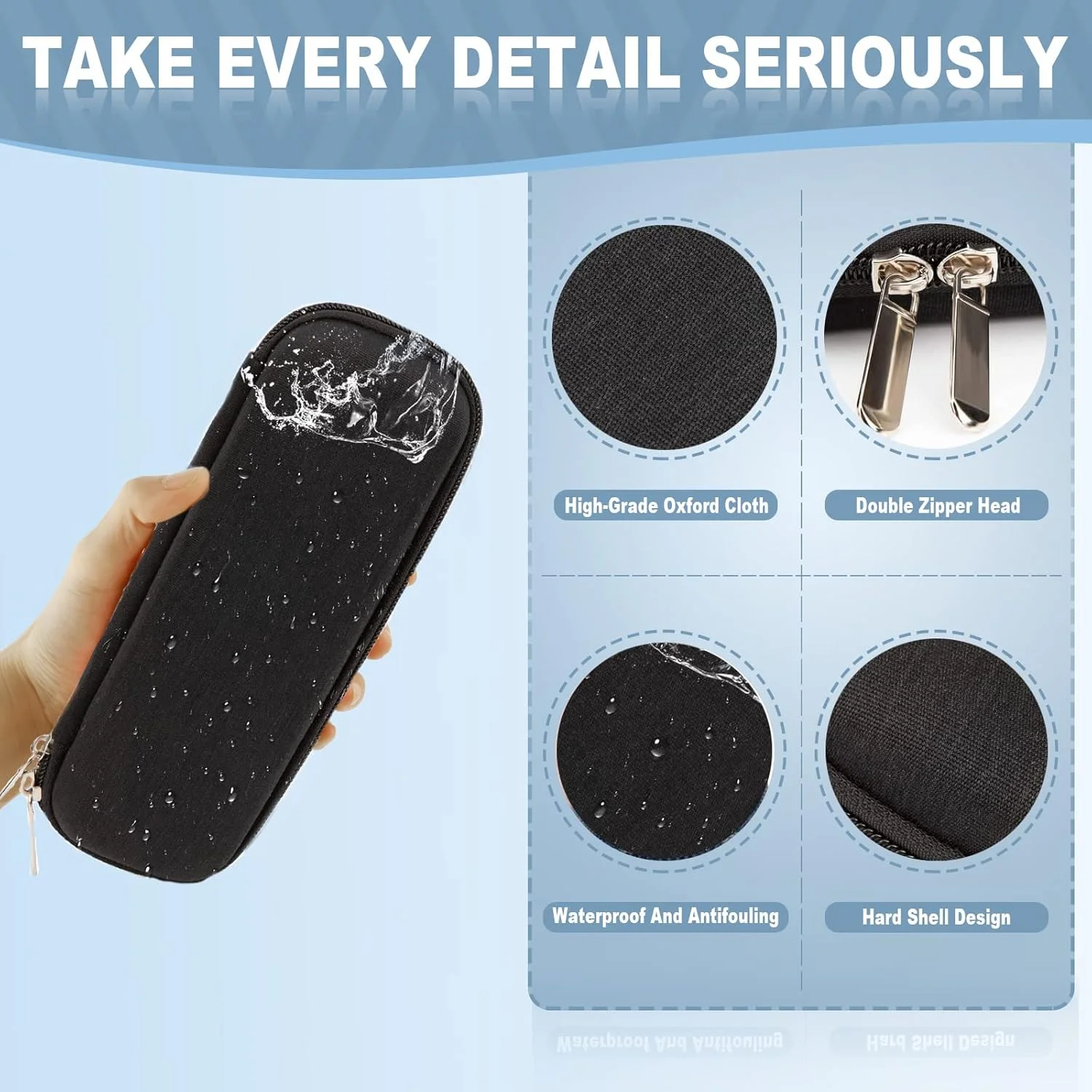 کیف خنک نگهدارنده انسولین MaBanocota، کیف مسافرتی سبک، بادوام و ضد آب با 2 بسته یخ برای لوازم انسولین (مشکی) کیف خنک نگهدارنده انسولین MaBanocota، کیف مسافرتی سبک، بادوام و ضد آب با 2 بسته یخ برای لوازم انسولین (مشکی)