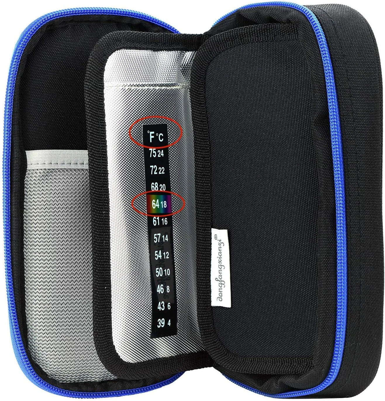 کیف خنک نگهدارنده انسولین، کیف عایق دار قابل حمل برای قلم انسولین و لوازم دیابتی، مشکی