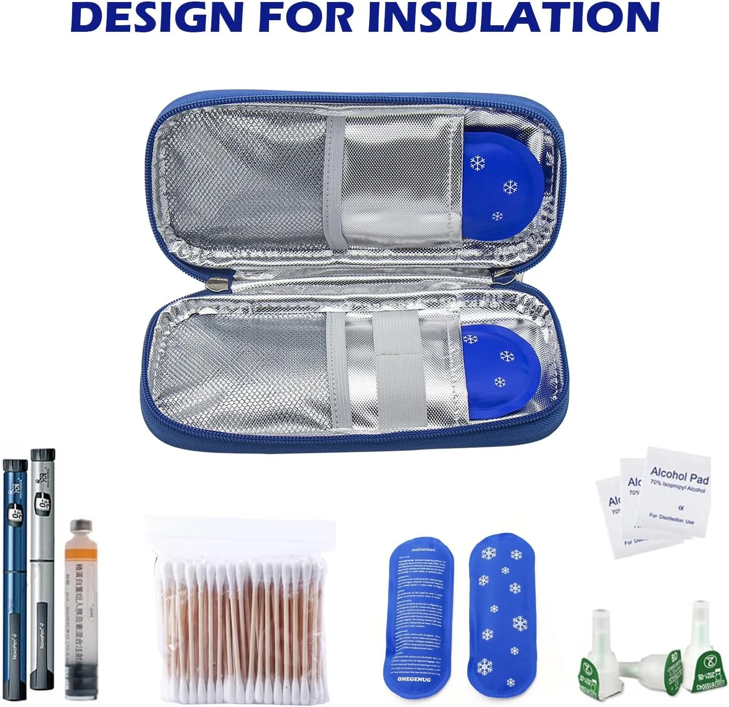 کیف خنک نگهدارنده مسافرتی انسولین، کیف خنک کننده پزشکی دیابت، کیف ایزوترمال انسولین با 2 کیسه یخ برای خنک نگه داشتن دارو کیف خنک نگهدارنده مسافرتی انسولین، کیف خنک کننده پزشکی دیابت، کیف ایزوترمال انسولین با 2 کیسه یخ برای خنک نگه داشتن دارو