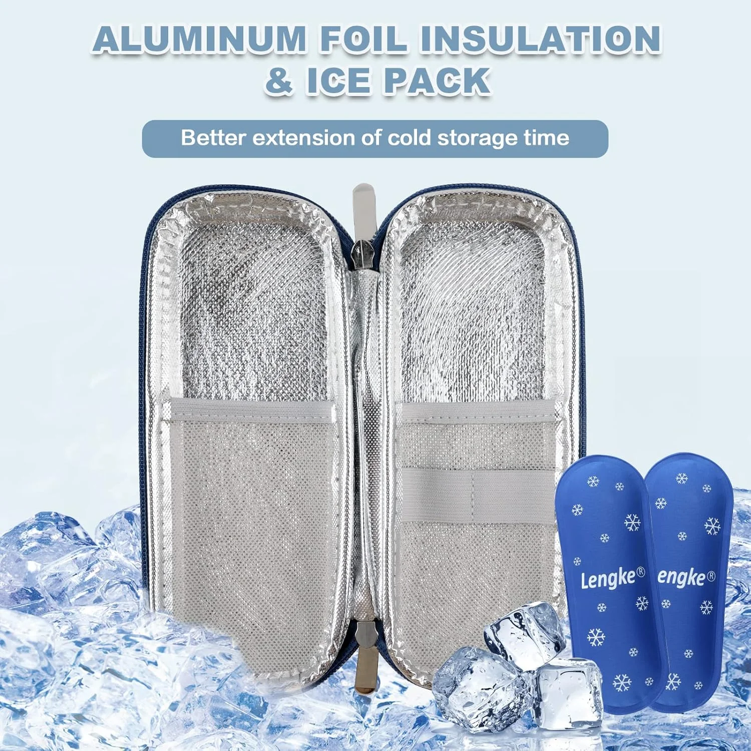 کیف خنک نگهدارنده انسولین MaBanocota، کیف مسافرتی سبک، بادوام و ضد آب با 2 بسته یخ برای لوازم انسولین (مشکی) کیف خنک نگهدارنده انسولین MaBanocota، کیف مسافرتی سبک، بادوام و ضد آب با 2 بسته یخ برای لوازم انسولین (مشکی)