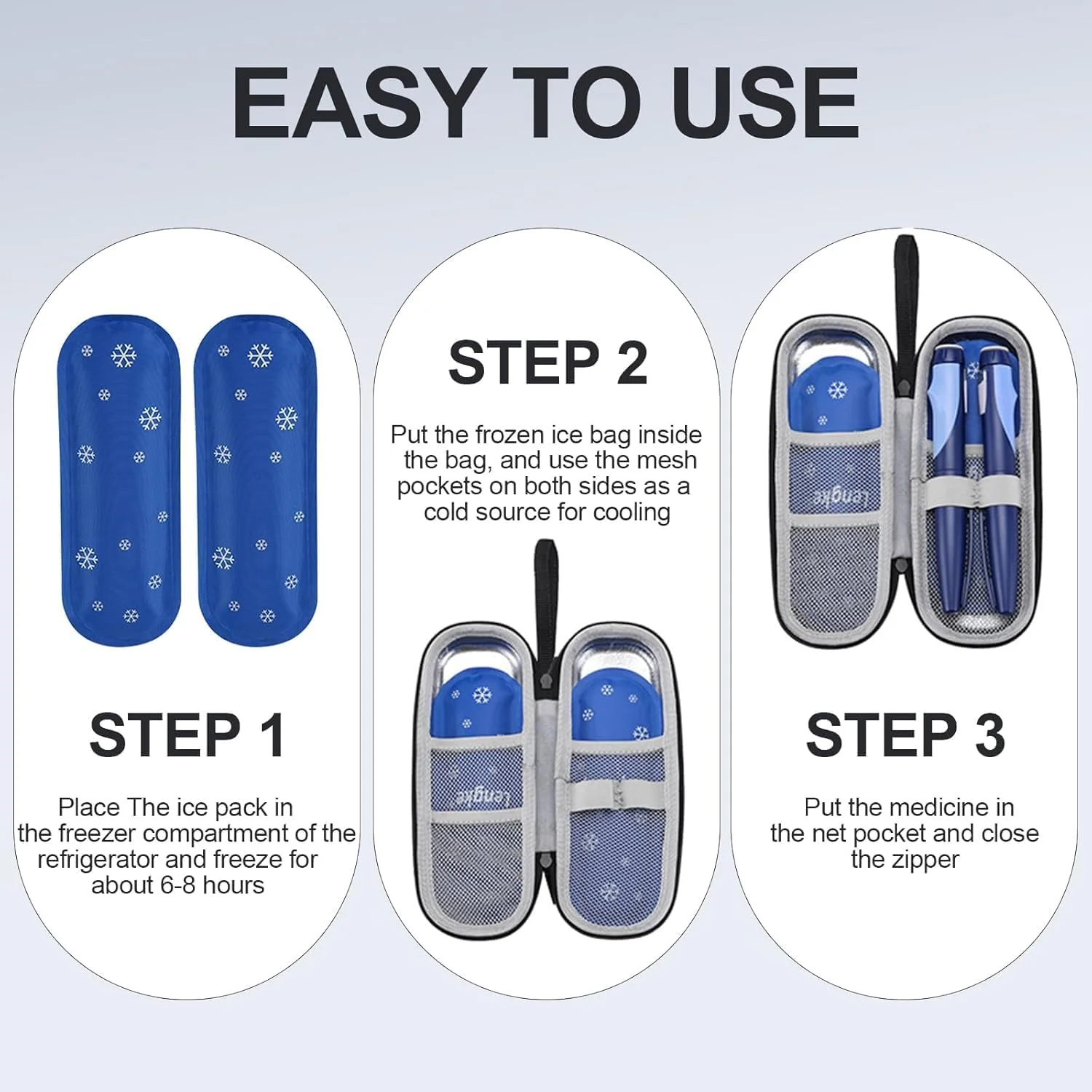 کیف خنک نگهدارنده دارو، کیف خنک کننده قابل حمل دارو برای دارو، کیف خنک نگهدارنده دارو برای افراد دیابتی - مشکی کیف خنک نگهدارنده دارو، کیف خنک کننده قابل حمل دارو برای دارو، کیف خنک نگهدارنده دارو برای افراد دیابتی - مشکی