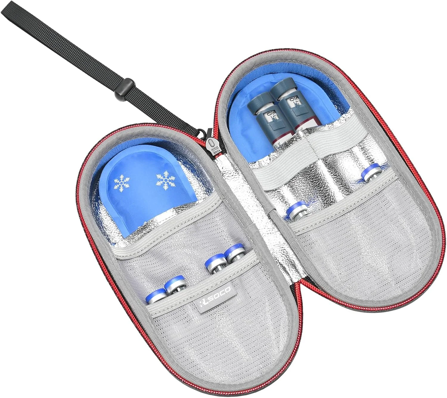 کیف نگهدارنده قابل حمل برای قلم اپی نفرین/اسپری آسم/داروهای آلرژی/لوازم دیابتی/قلم انسولین/قلم JEXT از RLSOCO - مشکی (فقط کیف) کیف نگهدارنده قابل حمل برای قلم اپی نفرین/اسپری آسم/داروهای آلرژی/لوازم دیابتی/قلم انسولین/قلم JEXT از RLSOCO - مشکی (فقط کیف)