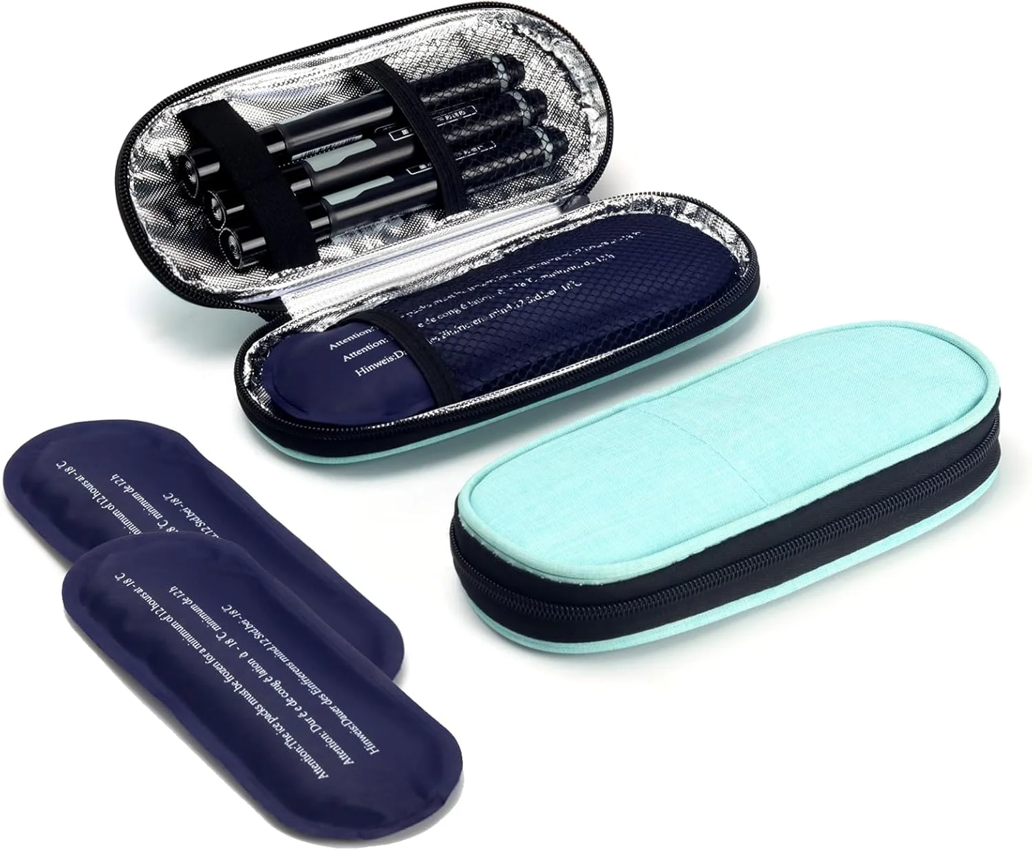 کیف خنک نگهدارنده انسولین Roargy، کیف قابل حمل و سازمان دهنده خنک کننده دارویی دیابتی با 2 بسته یخ برای مسافرت و زندگی روزمره (سبز) کیف خنک نگهدارنده انسولین Roargy، کیف قابل حمل و سازمان دهنده خنک کننده دارویی دیابتی با 2 بسته یخ برای مسافرت و زندگی روزمره (سبز)