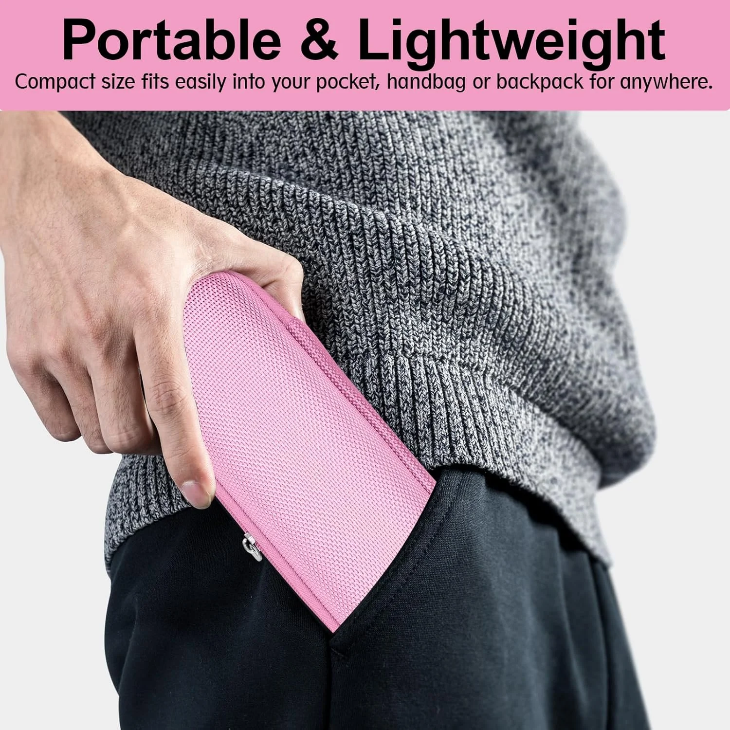 کیف خنک نگهدارنده انسولین، کیف حمل انسولین قابل حمل، کیف های عایق دار برای قلم های انسولین (صورتی)