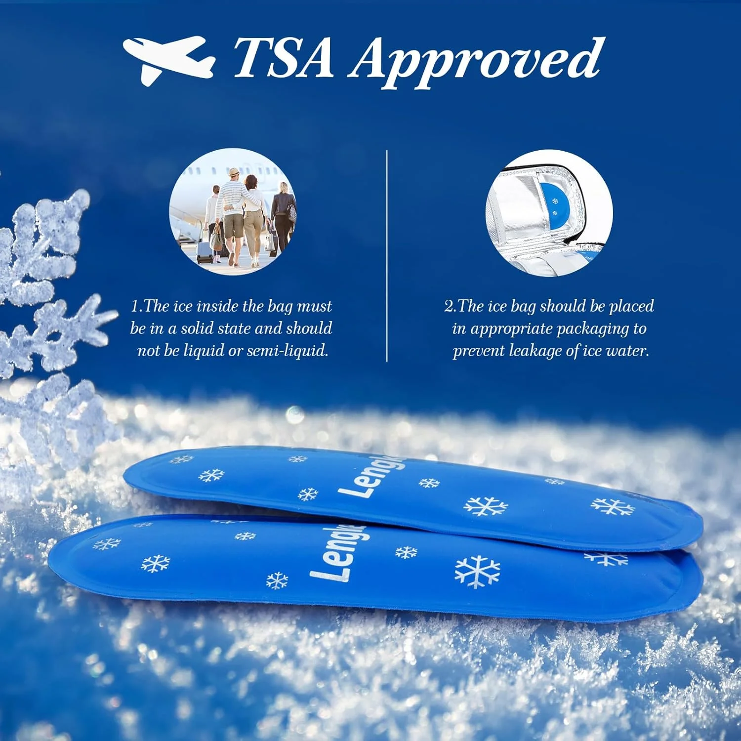 کیسه یخ SUNMON مورد تایید TSA - کیسه یخ خنک کننده انسولین برای داروهای یخچال دار (4 عدد) کیسه یخ SUNMON مورد تایید TSA - کیسه یخ خنک کننده انسولین برای داروهای یخچال دار (4 عدد)