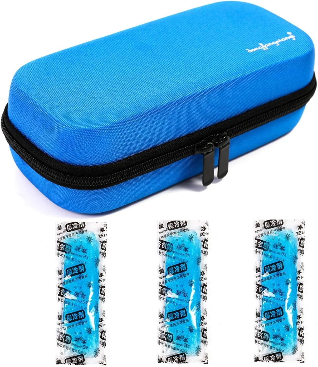 کیف خنک نگهدارنده قابل حمل انسولین، با نمایشگر دما، بدنه سخت EVA ضد آب، لوازم پزشکی، کیف خنک کننده عایق دارویی مناسب برای افراد دیابتی به همراه 3 بسته یخ (آبی) کیف خنک نگهدارنده قابل حمل انسولین، با نمایشگر دما، بدنه سخت EVA ضد آب، لوازم پزشکی، کیف خنک کننده عایق دارویی مناسب برای افراد دیابتی به همراه 3 بسته یخ (آبی)