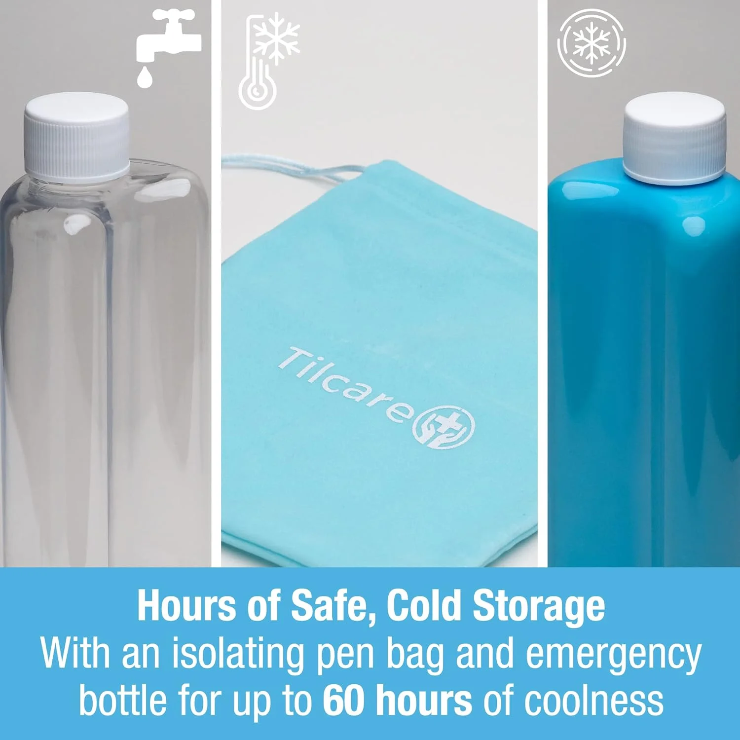 کیف خنک نگهدارنده دارو تیلکر - جعبه خنک کننده دارو قابل استفاده مجدد 60 ساعته - کیف دارویی استاندارد مورد تایید TSA - بطری اضطراری 12 ساعته - مناسب برای حداکثر 2 قلم دیابتی و بطری های دارو کیف خنک نگهدارنده دارو تیلکر - جعبه خنک کننده دارو قابل استفاده مجدد 60 ساعته - کیف دارویی استاندارد مورد تایید TSA - بطری اضطراری 12 ساعته - مناسب برای حداکثر 2 قلم دیابتی و بطری های دارو