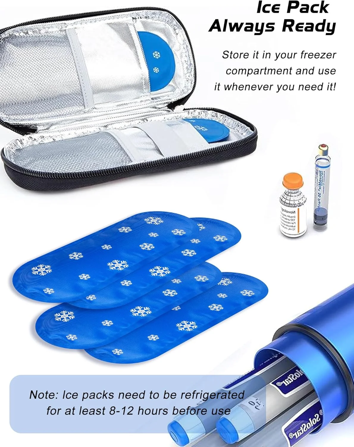 یوربازار 6 بسته یخ خشک تایید شده توسط TSA، بستههای یخ برای خنک نگه داشتن دارو، بستههای یخ قابل استفاده مجدد، بستههای یخ مسافرتی برای داروها (آبی) یوربازار 6 بسته یخ خشک تایید شده توسط TSA، بستههای یخ برای خنک نگه داشتن دارو، بستههای یخ قابل استفاده مجدد، بستههای یخ مسافرتی برای داروها (آبی)