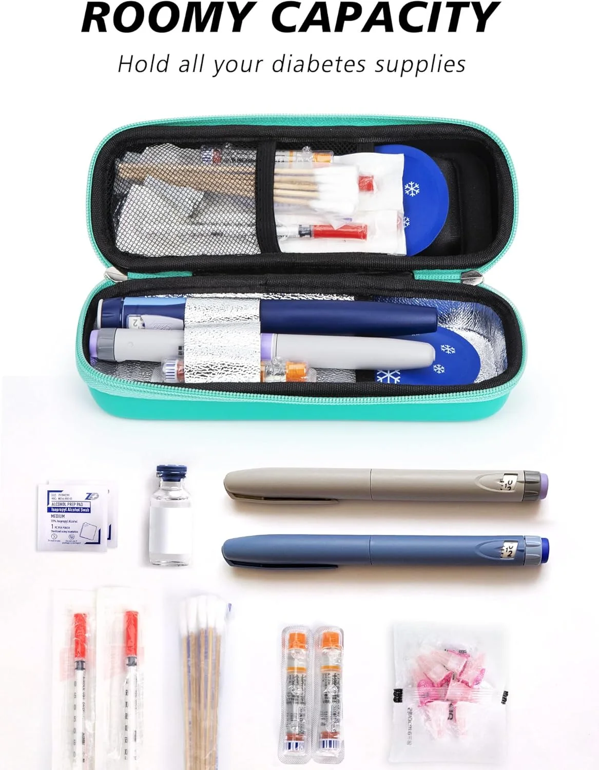 کیف خنک نگهدارنده دارو یوشیرز با نمایشگر دما - کیف مسافرتی خنک نگهدارنده دارو برای سفر و استفاده روزانه (سبز) کیف خنک نگهدارنده دارو یوشیرز با نمایشگر دما - کیف مسافرتی خنک نگهدارنده دارو برای سفر و استفاده روزانه (سبز)