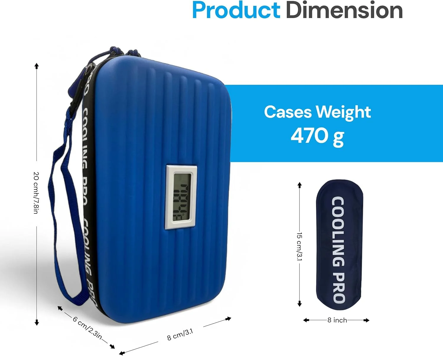 کیف خنک نگهدارنده دارو مسافرتی با نمایشگر دما، کیف خنک کننده قلم دارو، کیف دیابت برای لوازم با 2 بسته یخ (آبی) کیف خنک نگهدارنده دارو مسافرتی با نمایشگر دما، کیف خنک کننده قلم دارو، کیف دیابت برای لوازم با 2 بسته یخ (آبی)