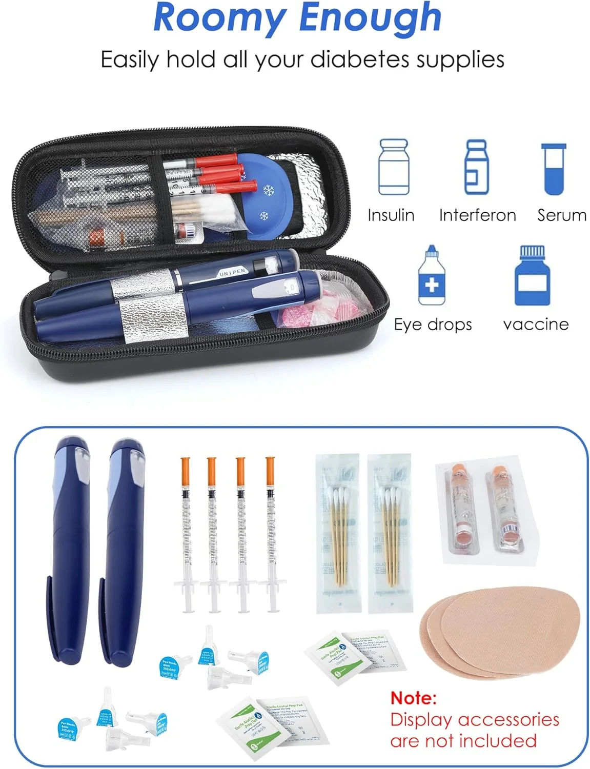 کیف خنک نگهدارنده دارو با نمایشگر دما - کیف مسافرتی خنک کننده دارو مورد تایید TSA، خنک کننده دارو برای مسافرت با 2 بسته یخ نایلونی (مشکی) کیف خنک نگهدارنده دارو با نمایشگر دما - کیف مسافرتی خنک کننده دارو مورد تایید TSA، خنک کننده دارو برای مسافرت با 2 بسته یخ نایلونی (مشکی)