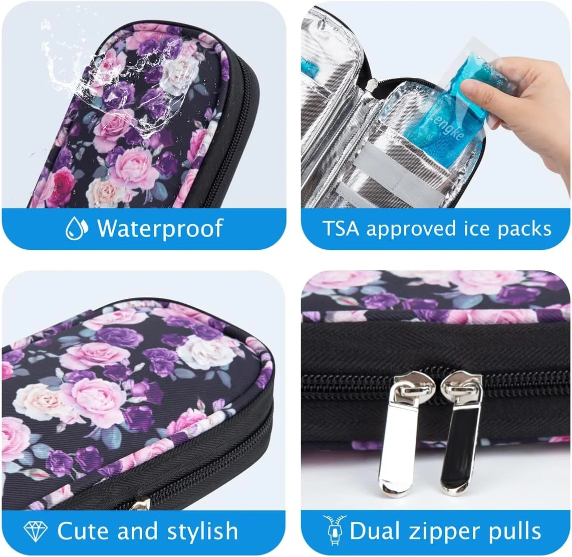 کیف خنک نگهدارنده ساده انسولین یوشیرز کیف خنک نگهدارنده ساده انسولین یوشیرز