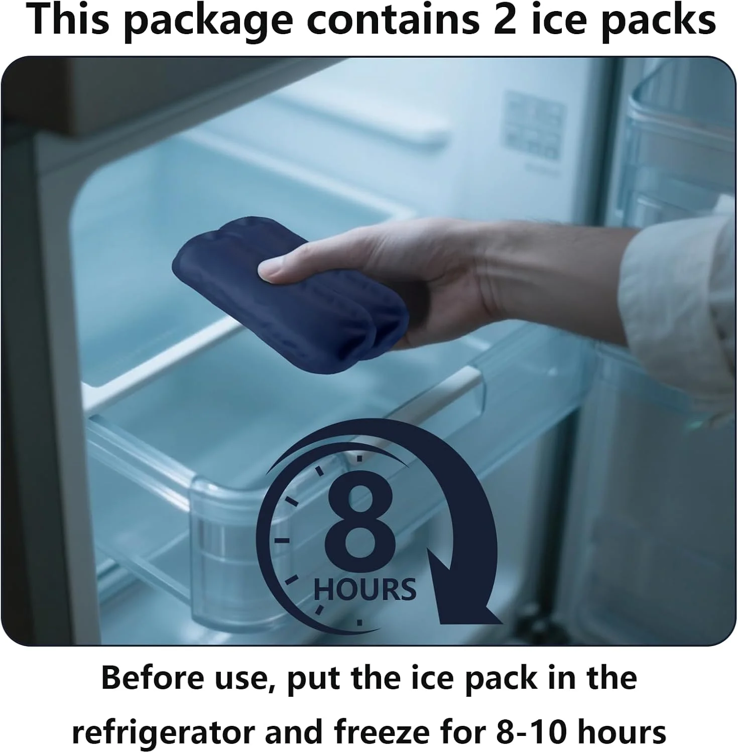 جعبه خنک نگهدارنده دارو مسافرتی، کیف خنک نگهدارنده دارو با 2 بسته یخ و دماسنج، کیف مسافرتی خنک کننده انسولین، جعبه خنک نگهدارنده با حمل آسان (مشکی)