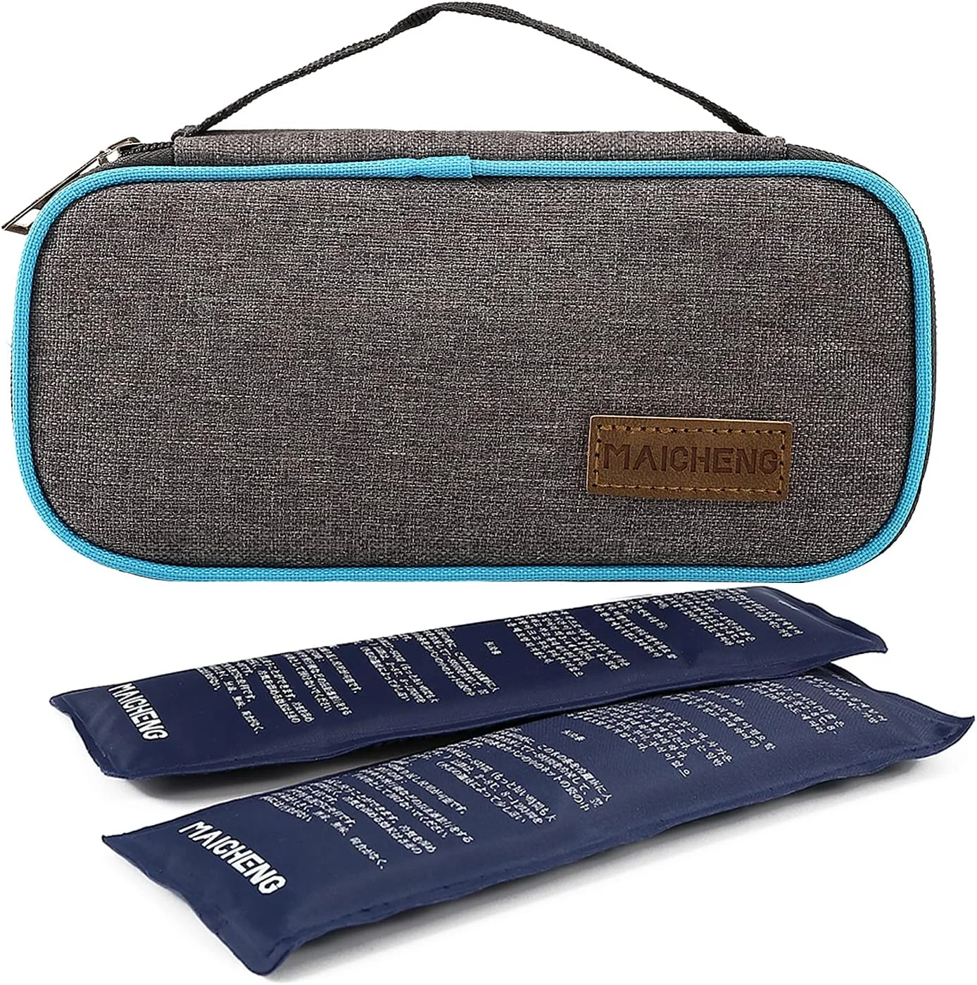 کیف خنک نگهدارنده انسولین ALNKDH، کیف مسافرتی قابل حمل خنک کننده پزشکی، کیف پزشکی دیابتی برای قلم انسولین و نگهداری خنک داروی انسولین با 2 بسته یخ خنک کننده کیف خنک نگهدارنده انسولین ALNKDH، کیف مسافرتی قابل حمل خنک کننده پزشکی، کیف پزشکی دیابتی برای قلم انسولین و نگهداری خنک داروی انسولین با 2 بسته یخ خنک کننده