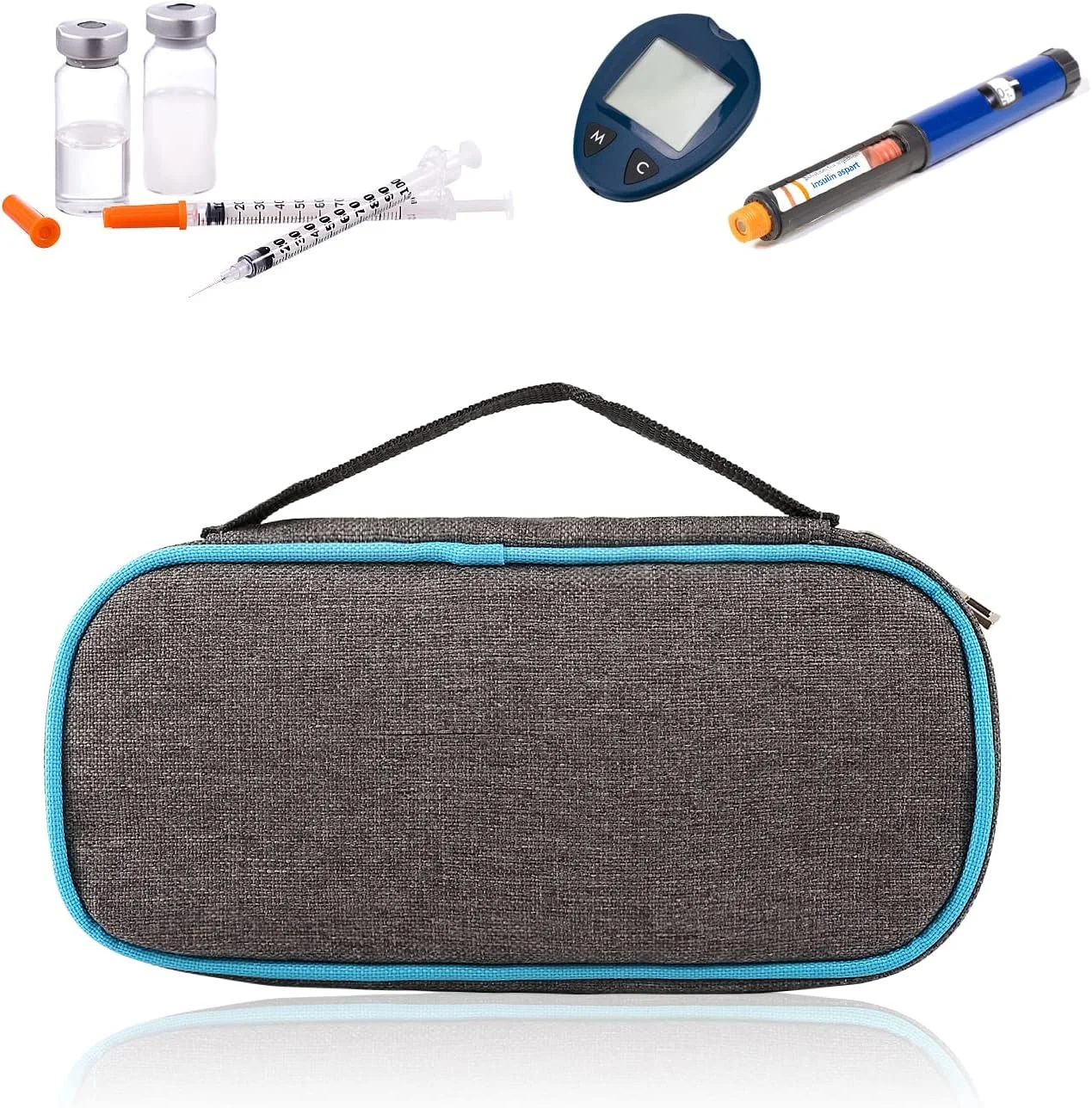 کیف خنک نگهدارنده انسولین ALNKDH، کیف مسافرتی قابل حمل خنک کننده پزشکی، کیف پزشکی دیابتی برای قلم انسولین و نگهداری خنک داروی انسولین با 2 بسته یخ خنک کننده کیف خنک نگهدارنده انسولین ALNKDH، کیف مسافرتی قابل حمل خنک کننده پزشکی، کیف پزشکی دیابتی برای قلم انسولین و نگهداری خنک داروی انسولین با 2 بسته یخ خنک کننده