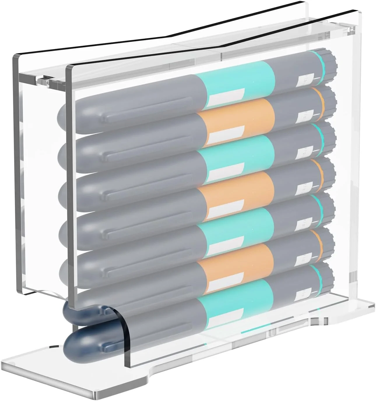 جعبه نگهدارنده قلم انسولین بیوتی فلایر، استفاده روزانه، صرفه جویی در فضا، اکریلیک، شفاف، 5 عدد جعبه نگهدارنده قلم انسولین بیوتی فلایر، استفاده روزانه، صرفه جویی در فضا، اکریلیک، شفاف، 5 عدد