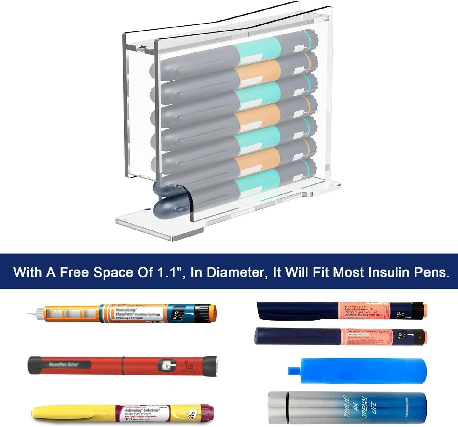 جعبه نگهدارنده قلم انسولین بیوتی فلایر، استفاده روزانه، صرفه جویی در فضا، اکریلیک، شفاف، 5 عدد جعبه نگهدارنده قلم انسولین بیوتی فلایر، استفاده روزانه، صرفه جویی در فضا، اکریلیک، شفاف، 5 عدد
