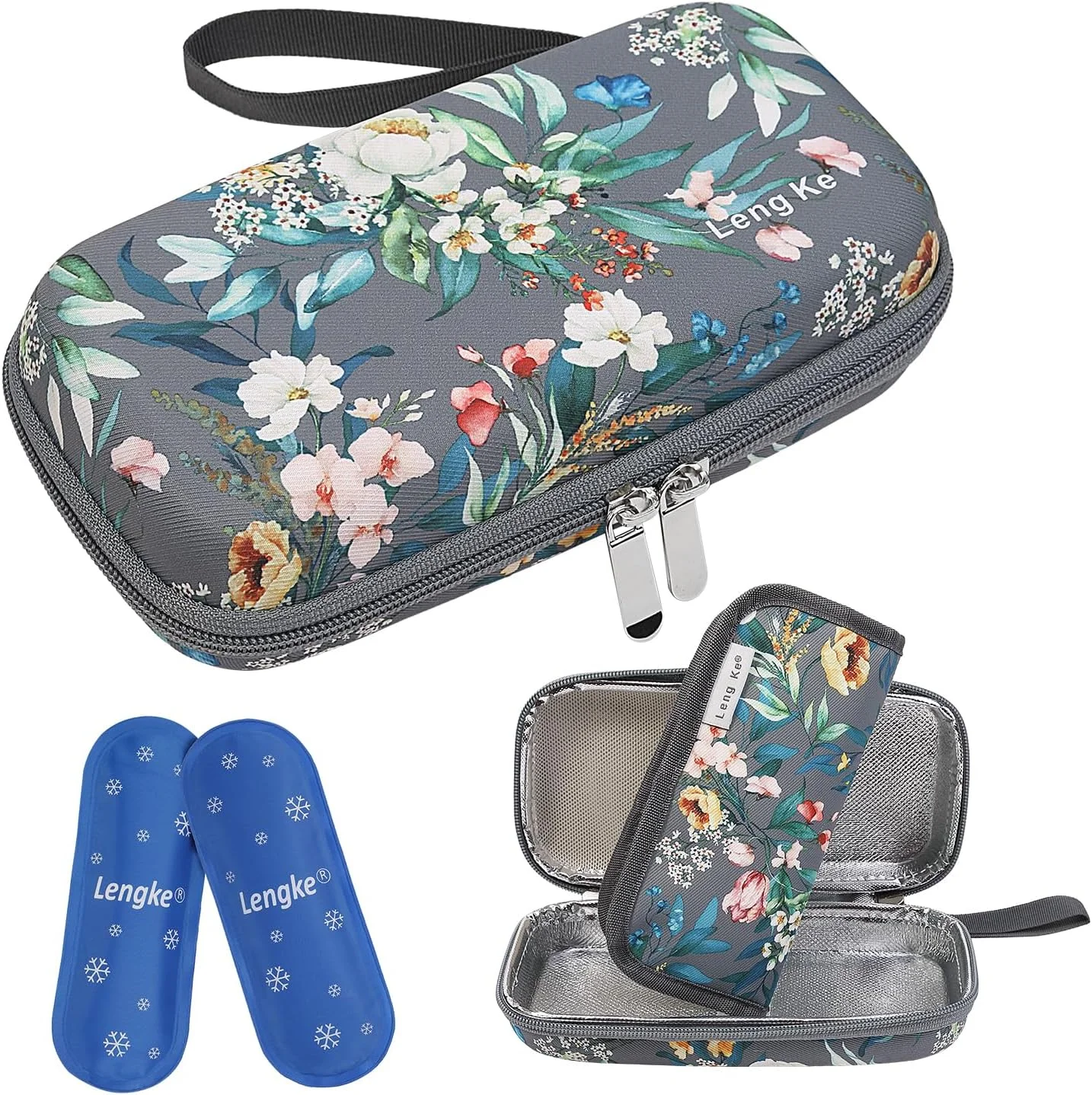 کیف خنک نگهدارنده انسولین BOMKEE، کیف عایق برای داروهای نیازمند یخچال، کیف نگهداری و سازمان دهنده دارو با 2 بسته یخ کیف خنک نگهدارنده انسولین BOMKEE، کیف عایق برای داروهای نیازمند یخچال، کیف نگهداری و سازمان دهنده دارو با 2 بسته یخ