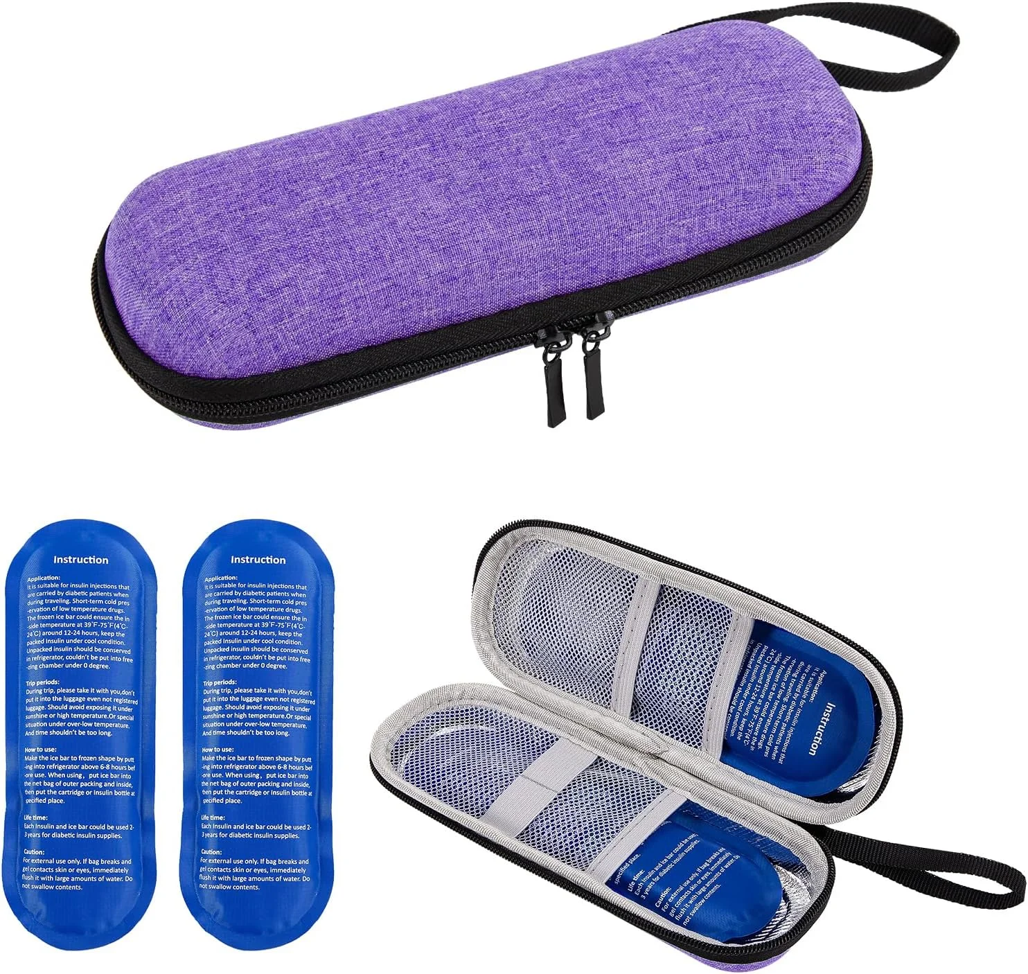 کیف خنک نگهدارنده انسولین با 2 بسته یخ، کیف کوچک دیابت، جعبه خنک برای وسایل دیابتی، خنک کننده قلم، کیف عایق دارو، خنک کننده دیابتی، دارو، قلم اسپری، کیف سرنگ، مسافرتی کیف خنک نگهدارنده انسولین با 2 بسته یخ، کیف کوچک دیابت، جعبه خنک برای وسایل دیابتی، خنک کننده قلم، کیف عایق دارو، خنک کننده دیابتی، دارو، قلم اسپری، کیف سرنگ، مسافرتی