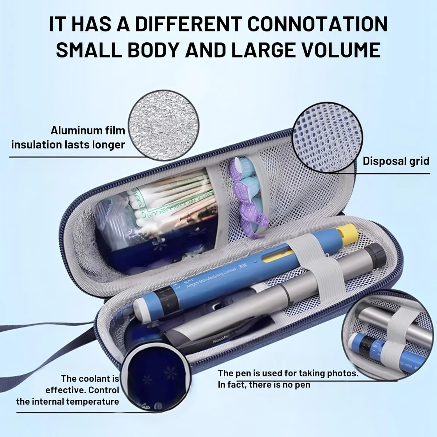 کیف خنک نگهدارنده قلم انسولین، کیف خنک کننده دارو و تزریق، کیف مسافرتی با جای سوزن انسولین، کیف نگهداری لوازم دیابت قابل حمل، 2 بسته یخ، خنک کننده 4-6 ساعته، سبک وزن کیف خنک نگهدارنده قلم انسولین، کیف خنک کننده دارو و تزریق، کیف مسافرتی با جای سوزن انسولین، کیف نگهداری لوازم دیابت قابل حمل، 2 بسته یخ، خنک کننده 4-6 ساعته، سبک وزن