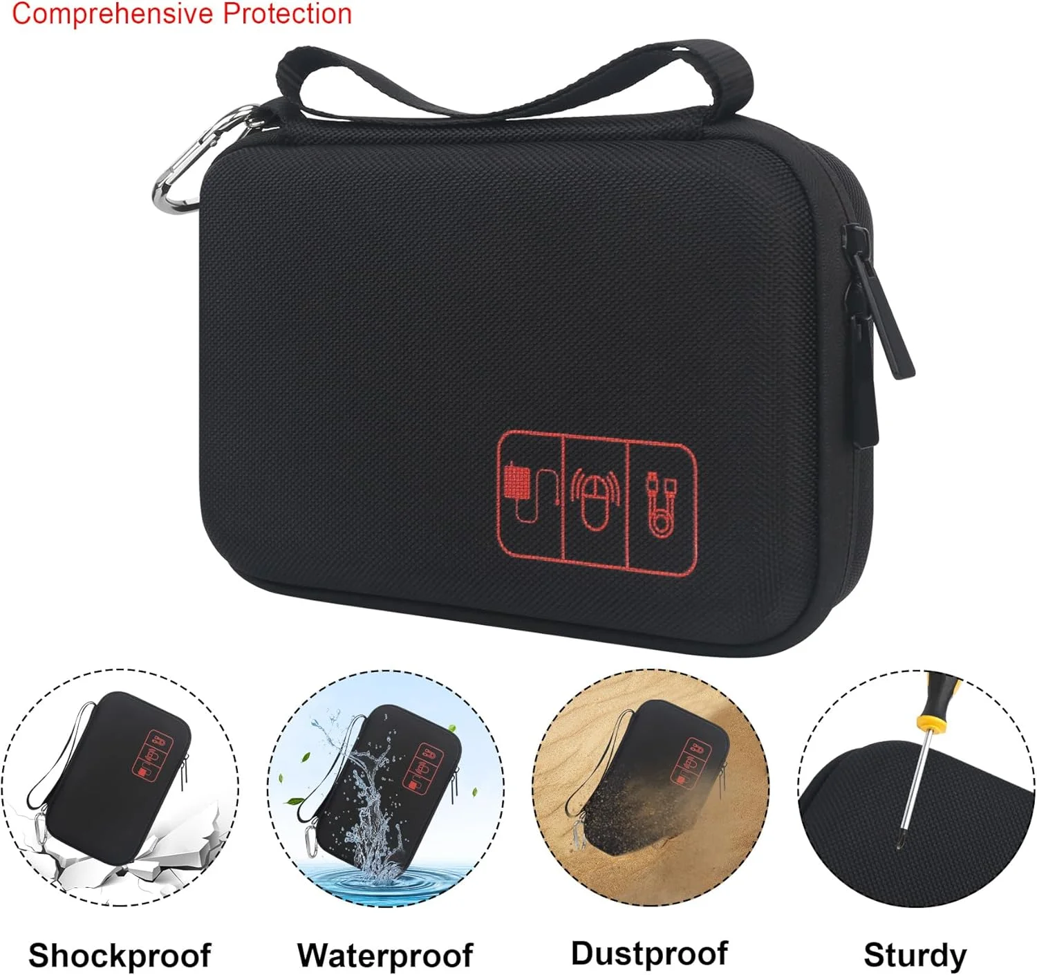 کیف حمل لوازم دیابت Elonbo، کیف حمل قلم انسولین و دارو، کیف نگهداری قابل حمل برای دستگاه های گلوکز، نوارهای تست، سوزن ها، سرنگ، ست های تزریق، سوزن، مشکی. فقط کیف! کیف حمل لوازم دیابت Elonbo، کیف حمل قلم انسولین و دارو، کیف نگهداری قابل حمل برای دستگاه های گلوکز، نوارهای تست، سوزن ها، سرنگ، ست های تزریق، سوزن، مشکی. فقط کیف!