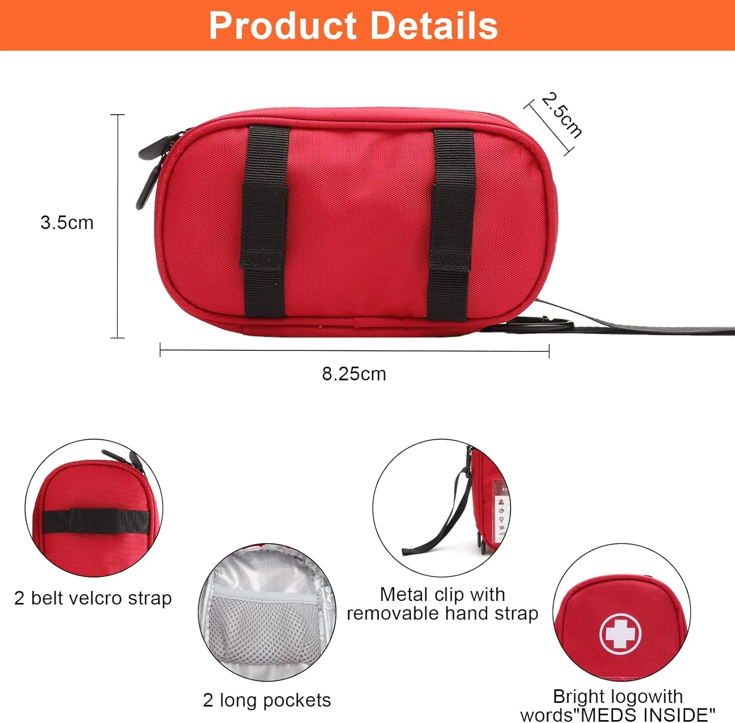 کیف حمل دارویی VOSSOT، کیف اورژانس قابل حمل، سازمان دهنده کیف دارویی عایق، برای دو عدد قلم اپی نفرین، سرنگ انسولین، استنشاقی و وسایل مهم برای داروی آلرژی، قرمز کیف حمل دارویی VOSSOT، کیف اورژانس قابل حمل، سازمان دهنده کیف دارویی عایق، برای دو عدد قلم اپی نفرین، سرنگ انسولین، استنشاقی و وسایل مهم برای داروی آلرژی، قرمز