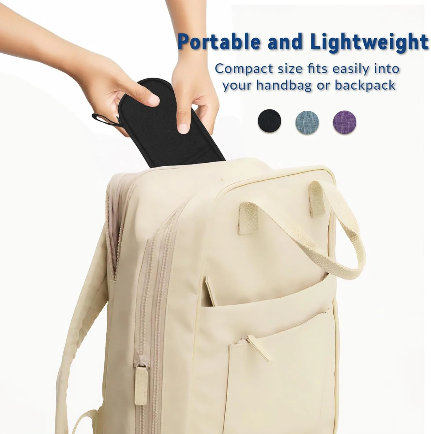 کیف خنک نگهدارنده قلم انسولین به همراه 2 بسته یخ 90 گرمی تایید شده، کیف عایق خنک کننده برای قلم های انسولین، جمع و جور برای زندگی روزمره و سفرها