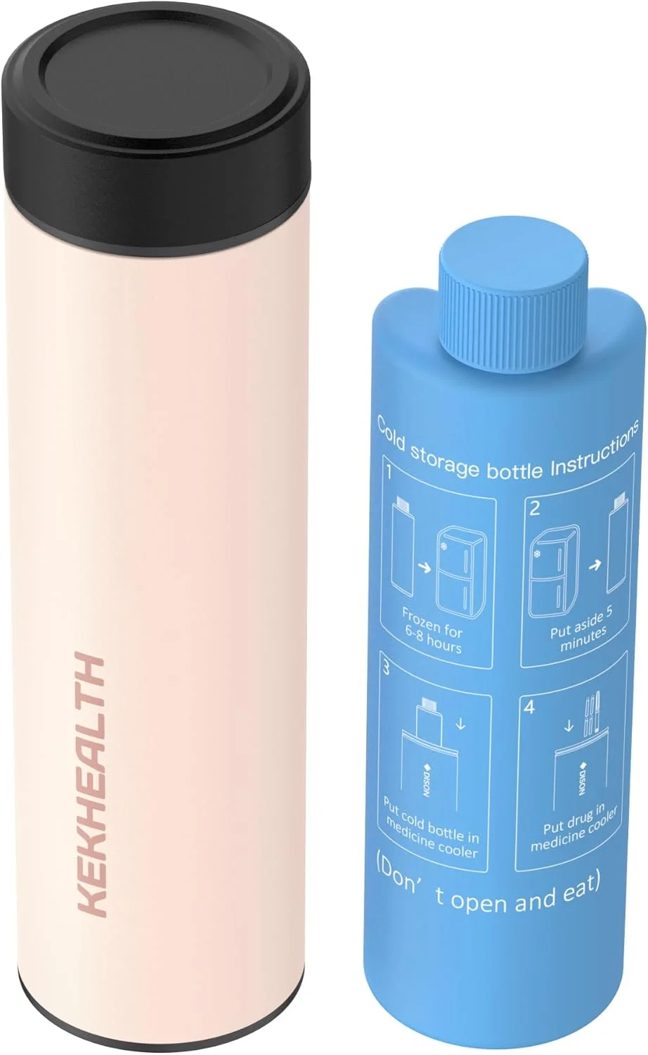 کیف خنک نگهدارنده دارو برای مسافرت، مورد تایید TSA، دارای بستههای یخ، کیف خنک کننده دارو برای مسافرت به همراه دماسنج، کیف مسافرتی دیابتی داروهای یخچال دار با برچسب پزشکی QR (رز کوارتز) کیف خنک نگهدارنده دارو برای مسافرت، مورد تایید TSA، دارای بستههای یخ، کیف خنک کننده دارو برای مسافرت به همراه دماسنج، کیف مسافرتی دیابتی داروهای یخچال دار با برچسب پزشکی QR (رز کوارتز)