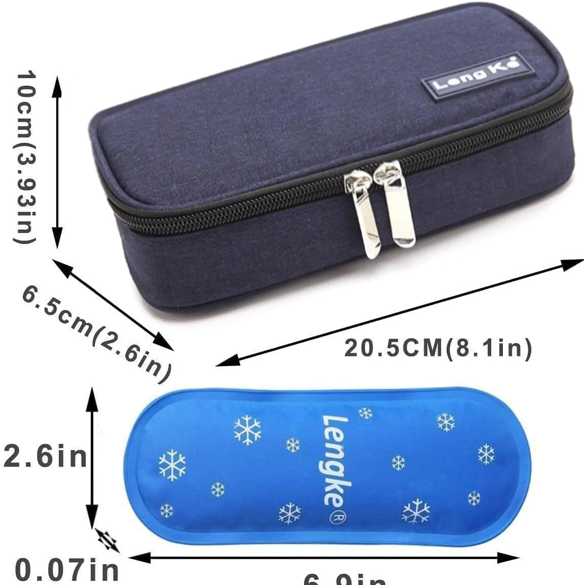 کیف حمل انسولین، کیف انسولین، کیف خنک کننده مسافرتی انسولین، خنک کننده قابل حمل انسولین، گرم کننده انسولین با 2 بسته یخ قابل استفاده مجدد برای قلم های انسولین و سایر لوازم دیابتی (آبی تیره) کیف حمل انسولین، کیف انسولین، کیف خنک کننده مسافرتی انسولین، خنک کننده قابل حمل انسولین، گرم کننده انسولین با 2 بسته یخ قابل استفاده مجدد برای قلم های انسولین و سایر لوازم دیابتی (آبی تیره)