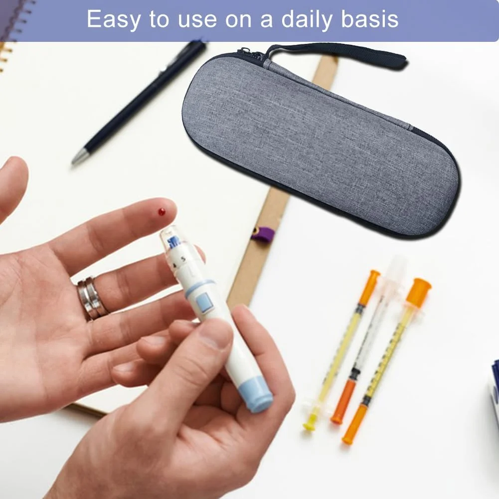 کیف خنک نگهدارنده انسولین با 2 بسته یخ، کیف قلم انسولین، خنک کننده داروی قابل حمل برای لوازم دیابتی، نگهداری قلم انسولین و بسته مسافرتی کوچک کیف خنک نگهدارنده انسولین با 2 بسته یخ، کیف قلم انسولین، خنک کننده داروی قابل حمل برای لوازم دیابتی، نگهداری قلم انسولین و بسته مسافرتی کوچک