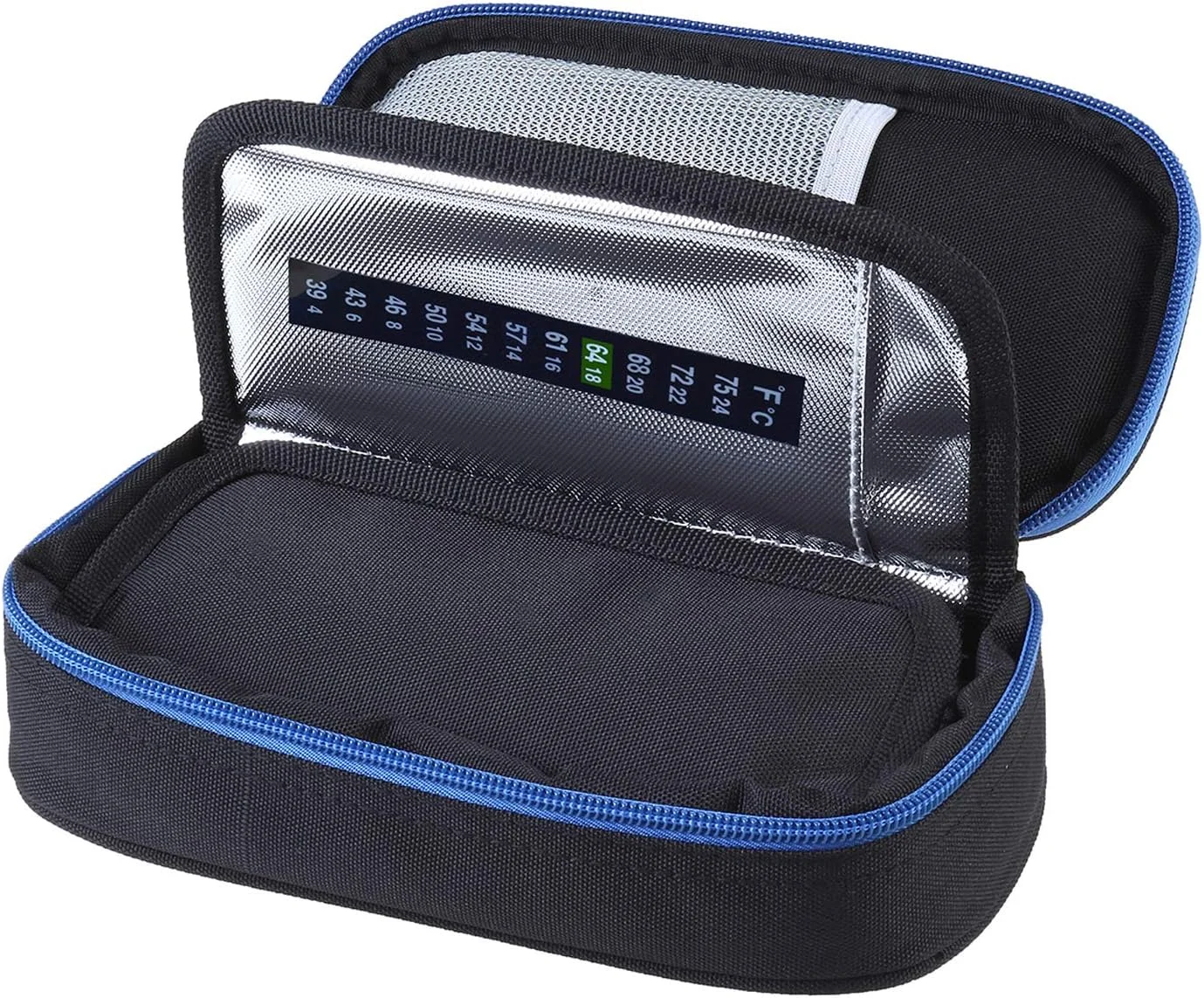 کیف خنک نگهدارنده دارو پاراتک با پارچه آکسفورد، مناسب سفر، به همراه 2 بسته یخ برای خنک نگه داشتن داروی دیابت