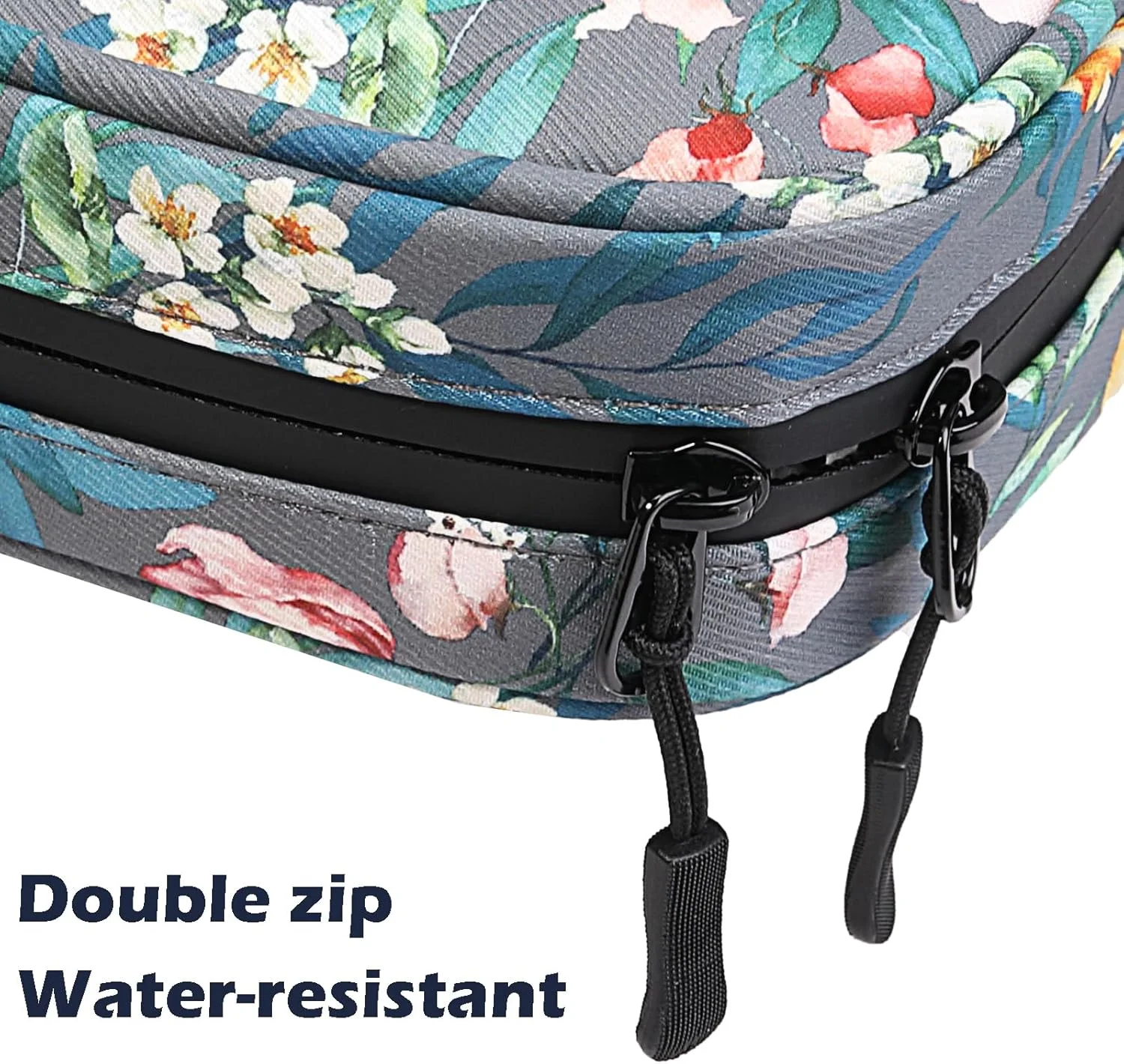 کیف خنک نگهدارنده دارو مسافرتی با 2 بسته یخ ژلهای، کیف دیابتی برای حمل دارو، لوازم عایق قابل حمل برای خنک نگه داشتن دارو (گل خاکستری) کیف خنک نگهدارنده دارو مسافرتی با 2 بسته یخ ژلهای، کیف دیابتی برای حمل دارو، لوازم عایق قابل حمل برای خنک نگه داشتن دارو (گل خاکستری)