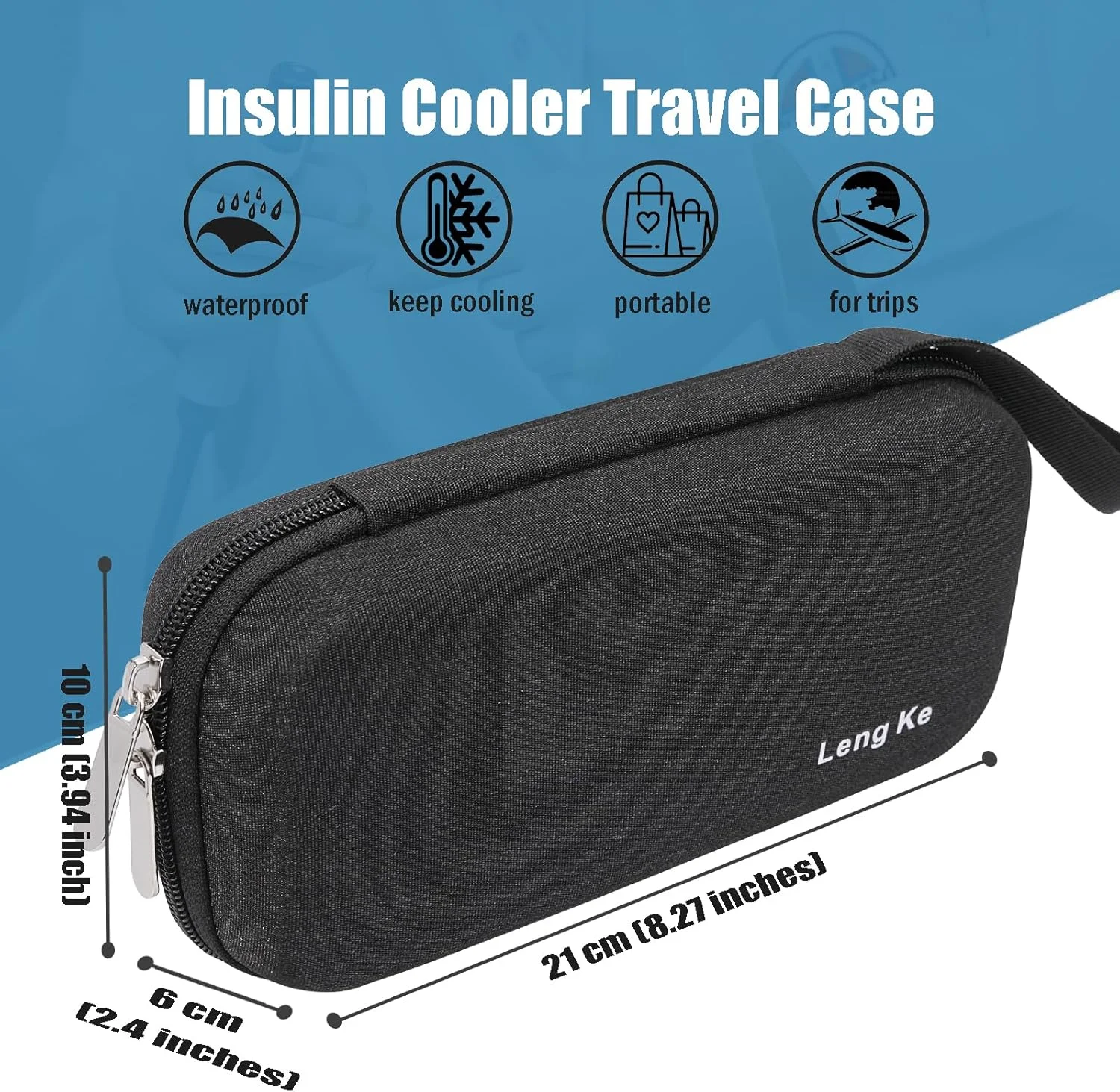 کیف خنک نگهدارنده دارو OVAKIA برای حمل دارو، با 2 بسته یخ ژله ای، کیف مسافرتی خنک نگهدارنده قابل حمل دیابتی، کیف بادوام لوازم پزشکی برای خانه، دفتر، پیاده روی، فضای باز (مشکی یکدست) کیف خنک نگهدارنده دارو OVAKIA برای حمل دارو، با 2 بسته یخ ژله ای، کیف مسافرتی خنک نگهدارنده قابل حمل دیابتی، کیف بادوام لوازم پزشکی برای خانه، دفتر، پیاده روی، فضای باز (مشکی یکدست)