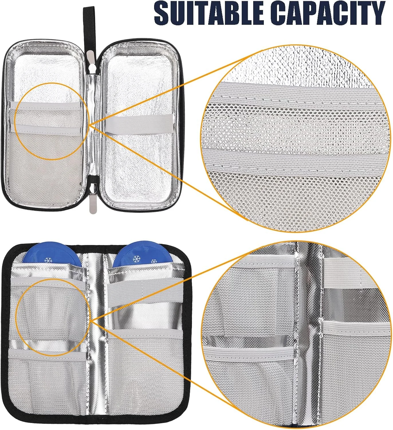 کیف خنک نگهدارنده دارو OVAKIA برای حمل دارو، با 2 بسته یخ ژله ای، کیف مسافرتی خنک نگهدارنده قابل حمل دیابتی، کیف بادوام لوازم پزشکی برای خانه، دفتر، پیاده روی، فضای باز (مشکی یکدست) کیف خنک نگهدارنده دارو OVAKIA برای حمل دارو، با 2 بسته یخ ژله ای، کیف مسافرتی خنک نگهدارنده قابل حمل دیابتی، کیف بادوام لوازم پزشکی برای خانه، دفتر، پیاده روی، فضای باز (مشکی یکدست)