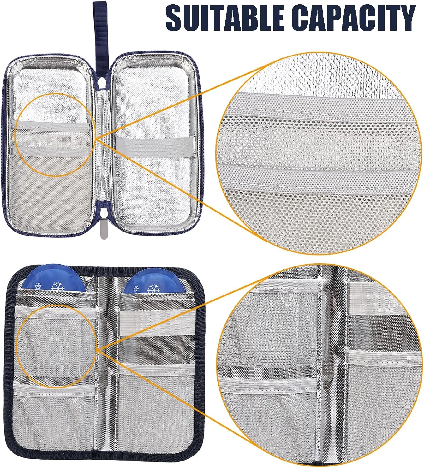 کیف خنک نگهدارنده دارو OVAKIA برای حمل دارو، با 2 بسته یخ ژله ای، کیف مسافرتی قابل حمل خنک کننده، کیف بادوام لوازم پزشکی برای خانه، دفتر، پیاده روی، فضای باز (صورتی طرح دار) کیف خنک نگهدارنده دارو OVAKIA برای حمل دارو، با 2 بسته یخ ژله ای، کیف مسافرتی قابل حمل خنک کننده، کیف بادوام لوازم پزشکی برای خانه، دفتر، پیاده روی، فضای باز (صورتی طرح دار)