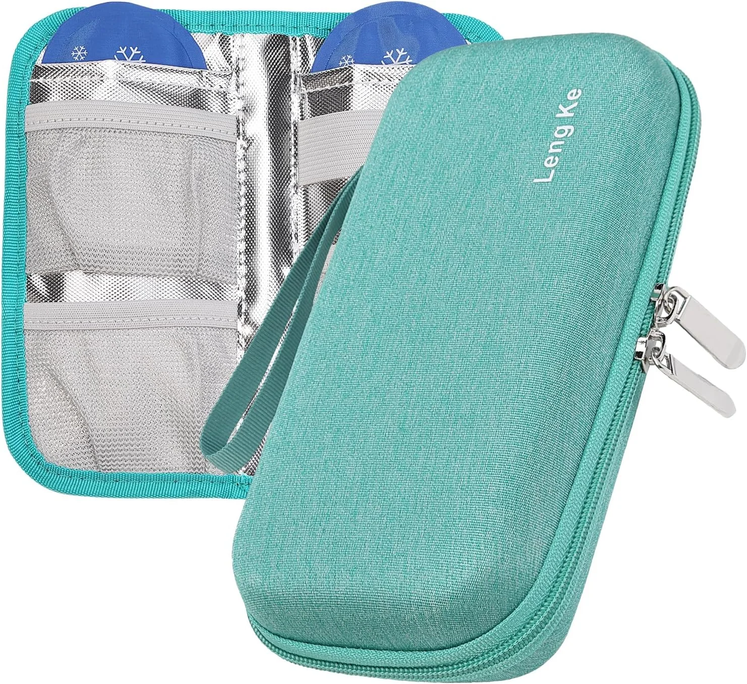 کیف خنک نگهدارنده دارو OVAKIA با 2 بسته یخ ژله ای، کیف مسافرتی قابل حمل برای خنک نگه داشتن داروهای دیابتی، کیف بادوام لوازم پزشکی برای خانه، محل کار و فضای باز (سبز یکدست) کیف خنک نگهدارنده دارو OVAKIA با 2 بسته یخ ژله ای، کیف مسافرتی قابل حمل برای خنک نگه داشتن داروهای دیابتی، کیف بادوام لوازم پزشکی برای خانه، محل کار و فضای باز (سبز یکدست)