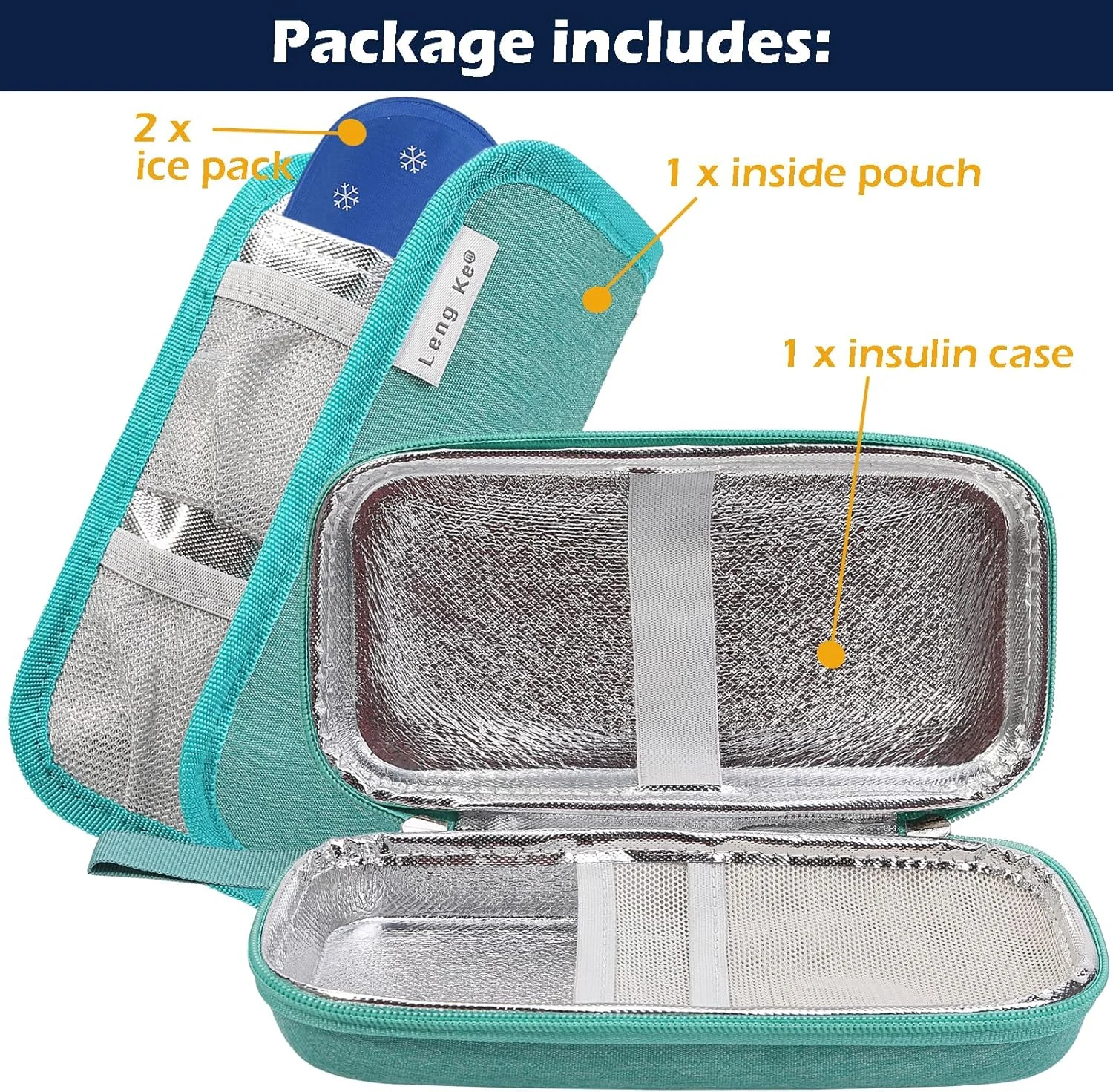 کیف خنک نگهدارنده دارو OVAKIA با 2 بسته یخ ژله ای، کیف مسافرتی قابل حمل برای خنک نگه داشتن داروهای دیابتی، کیف بادوام لوازم پزشکی برای خانه، محل کار و فضای باز (سبز یکدست) کیف خنک نگهدارنده دارو OVAKIA با 2 بسته یخ ژله ای، کیف مسافرتی قابل حمل برای خنک نگه داشتن داروهای دیابتی، کیف بادوام لوازم پزشکی برای خانه، محل کار و فضای باز (سبز یکدست)