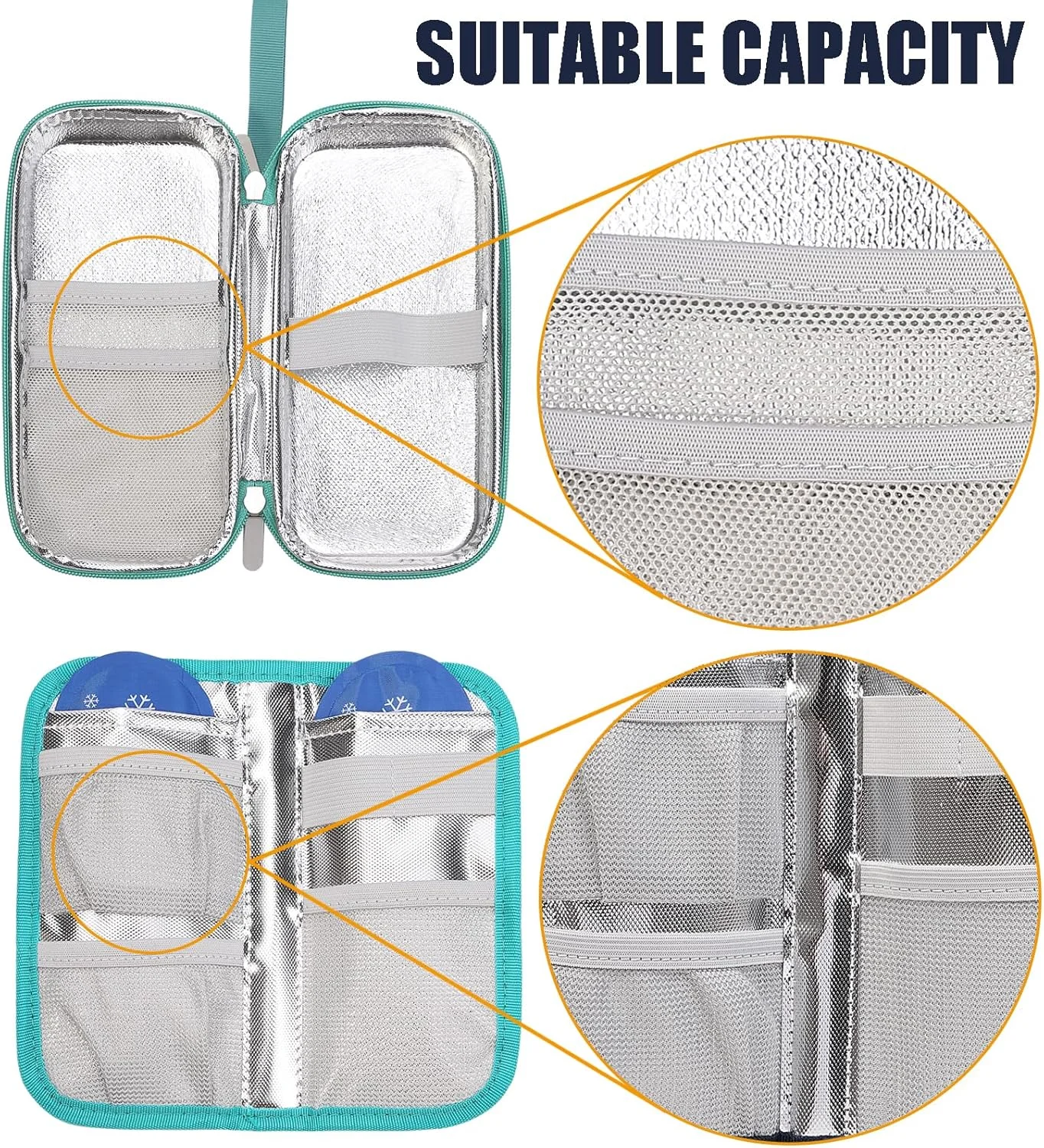 کیف خنک نگهدارنده دارو OVAKIA با 2 بسته یخ ژله ای، کیف مسافرتی قابل حمل برای خنک نگه داشتن داروهای دیابتی، کیف بادوام لوازم پزشکی برای خانه، محل کار و فضای باز (سبز یکدست) کیف خنک نگهدارنده دارو OVAKIA با 2 بسته یخ ژله ای، کیف مسافرتی قابل حمل برای خنک نگه داشتن داروهای دیابتی، کیف بادوام لوازم پزشکی برای خانه، محل کار و فضای باز (سبز یکدست)