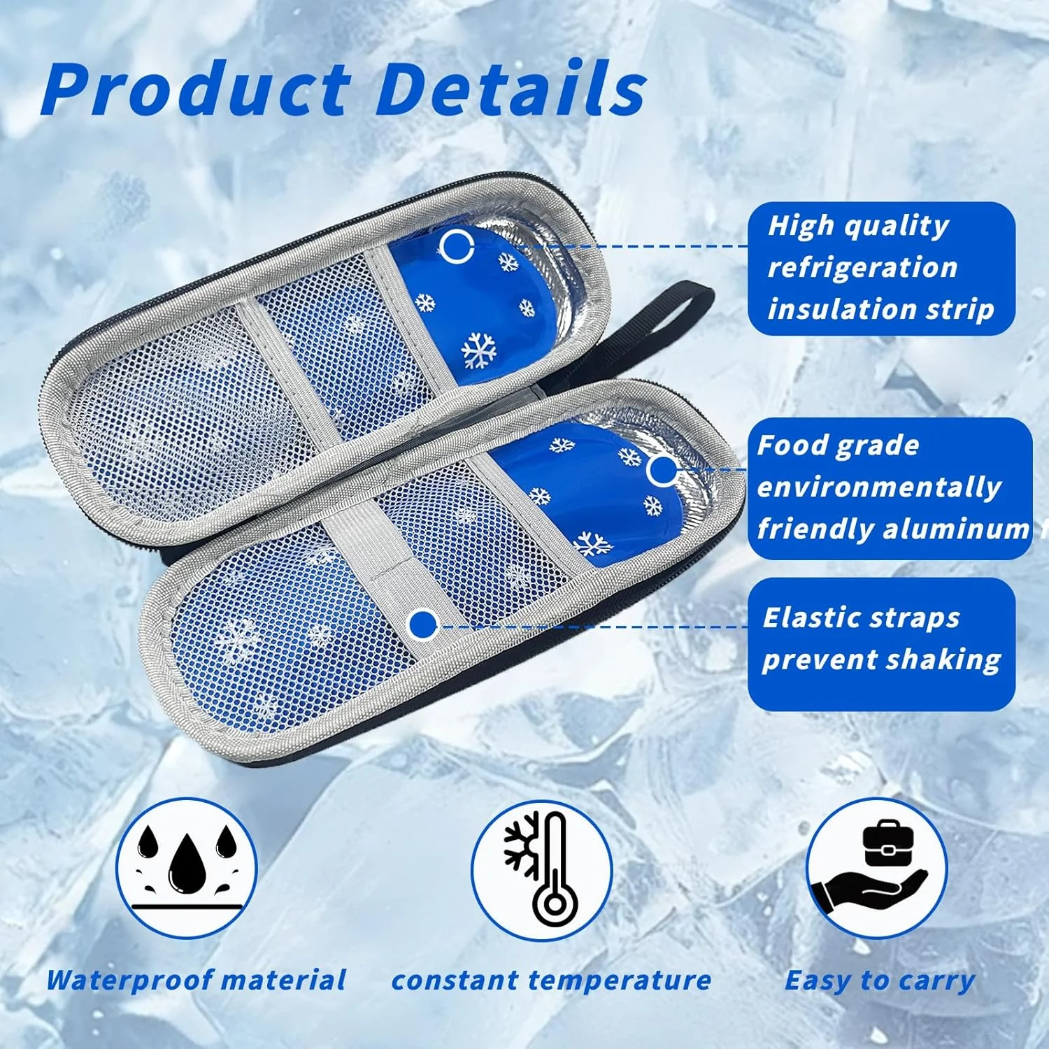 کیف خنک نگهدارنده انسولین، کیف قلم انسولین، مسافرتی، کیف کوچک دارو، مسافرتی با 2 بسته یخ، جعبه خنک نگهدارنده انسولین، کیف خنک نگهدارنده دارو کیف خنک نگهدارنده انسولین، کیف قلم انسولین، مسافرتی، کیف کوچک دارو، مسافرتی با 2 بسته یخ، جعبه خنک نگهدارنده انسولین، کیف خنک نگهدارنده دارو