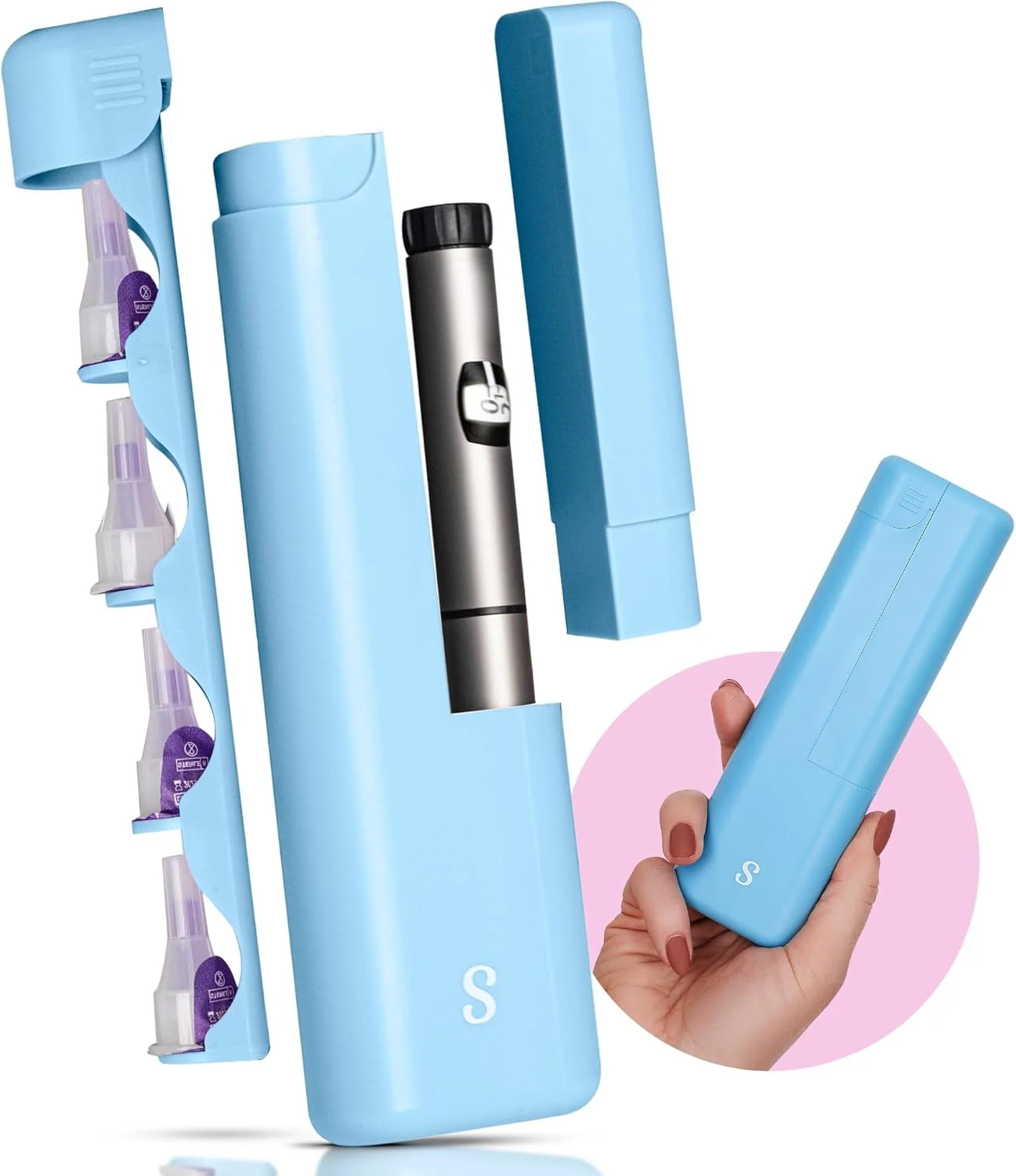 کیف خنک نگهدارنده انسولین STRAWBERRY & CO - دارای محفظه نگهداری سوزن و سازمان دهنده کنترل دما - مناسب برای نگهداری قلم های دیابتی، قلم های انسولین و سوزن ها - جمع و جور و ضد نشت کیف خنک نگهدارنده انسولین STRAWBERRY & CO - دارای محفظه نگهداری سوزن و سازمان دهنده کنترل دما - مناسب برای نگهداری قلم های دیابتی، قلم های انسولین و سوزن ها - جمع و جور و ضد نشت