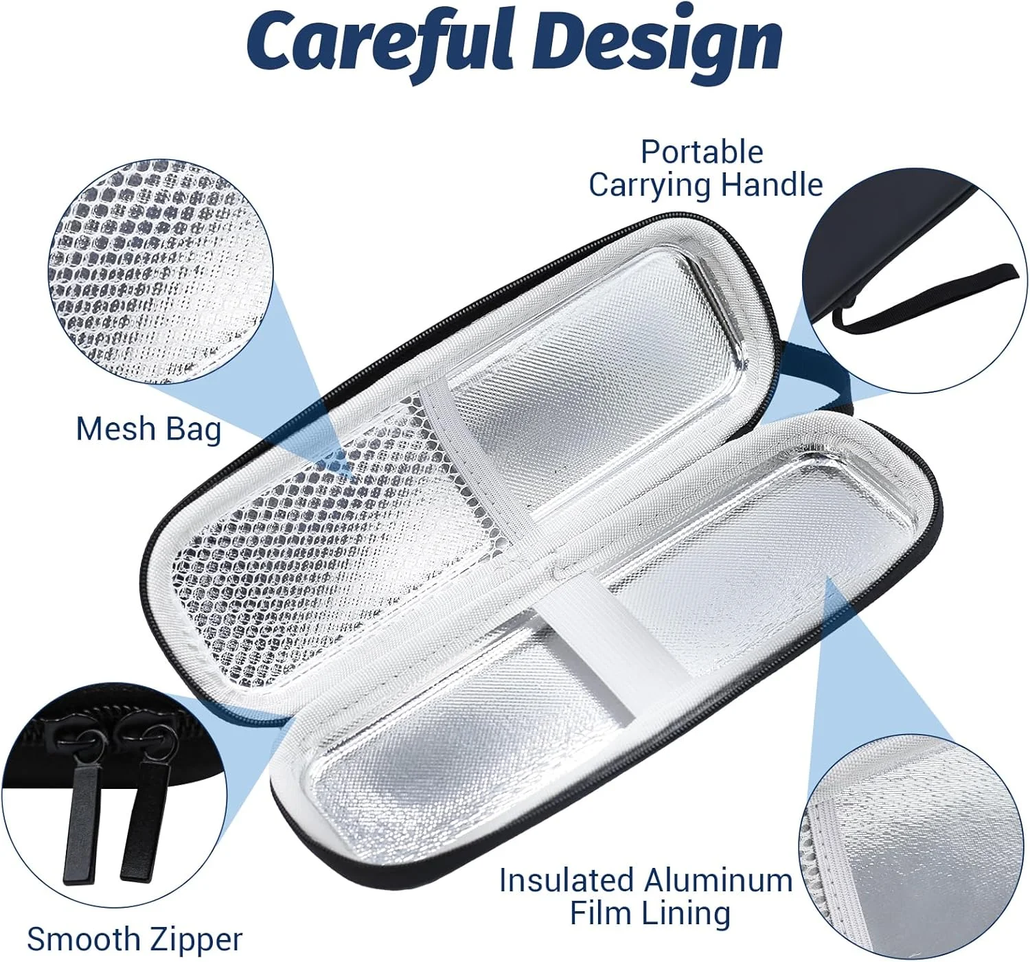 یخچال قلم انسولین، یخچال عایق داروی دیابت، مجهز به دو جعبه نگهداری سرنگ انسولین از پیش پر شده و کیسه های یخ قابل استفاده مجدد، مناسب برای قلم انسولین و سرنگ انسولین (مشکی) یخچال قلم انسولین، یخچال عایق داروی دیابت، مجهز به دو جعبه نگهداری سرنگ انسولین از پیش پر شده و کیسه های یخ قابل استفاده مجدد، مناسب برای قلم انسولین و سرنگ انسولین (مشکی)