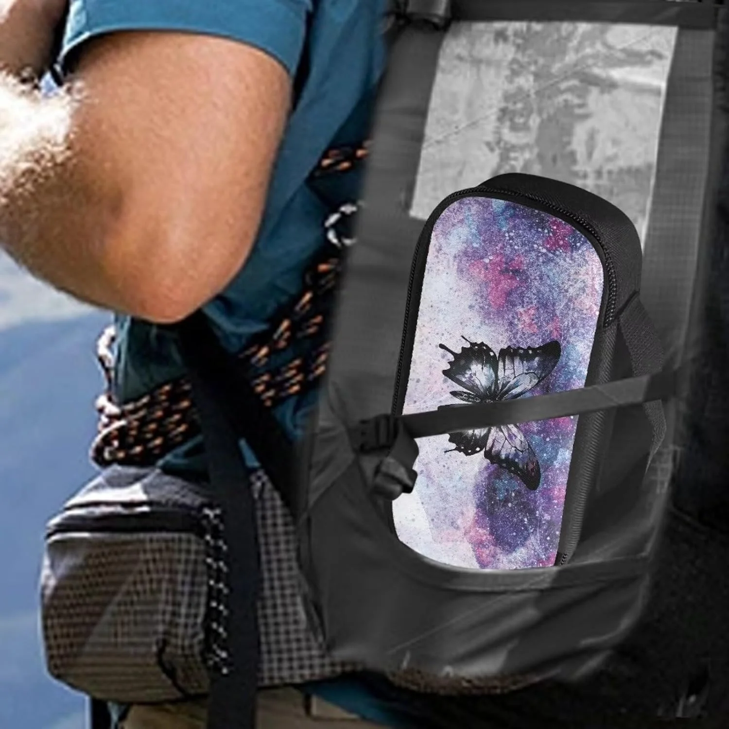 کیف خنک نگهدارنده انسولین طرح پروانه کهکشانی Suhoaziia با دسته جانبی، کیف خنک کننده قابل حمل عایق دیابتی برای قلم انسولین و لوازم دیابتی کیف خنک نگهدارنده انسولین طرح پروانه کهکشانی Suhoaziia با دسته جانبی، کیف خنک کننده قابل حمل عایق دیابتی برای قلم انسولین و لوازم دیابتی