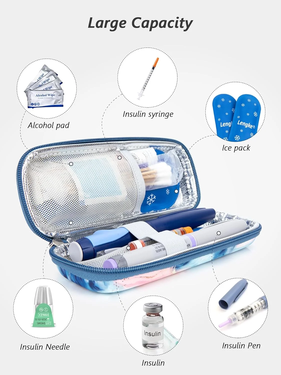 کیف خنک نگهدارنده انسولین سانمون مدل Y7 به همراه 2 بسته یخ نایلونی کیف خنک نگهدارنده انسولین سانمون مدل Y7 به همراه 2 بسته یخ نایلونی