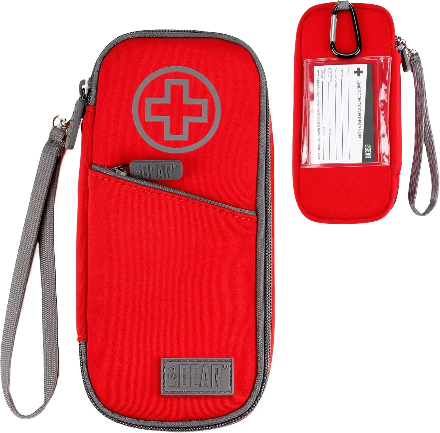 کیف پزشکی USA Gear - کیف حمل دارو، کیف مسافرتی سازمان دهنده دارو، کیف عایق بندی شده با کارت اضطراری و بند مچی سازگار با قلم های انسولین، دستگاه استنشاقی، کیسه های یخ، سرنگ ها و موارد دیگر کیف پزشکی USA Gear - کیف حمل دارو، کیف مسافرتی سازمان دهنده دارو، کیف عایق بندی شده با کارت اضطراری و بند مچی سازگار با قلم های انسولین، دستگاه استنشاقی، کیسه های یخ، سرنگ ها و موارد دیگر