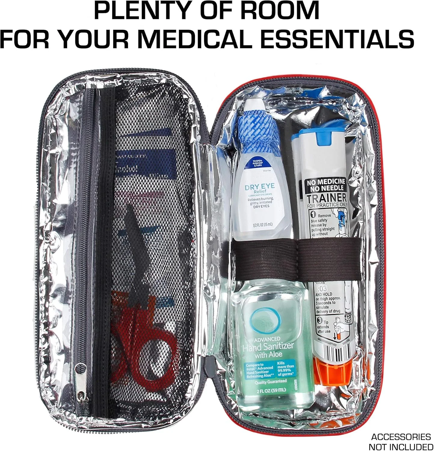 کیف پزشکی USA Gear - کیف حمل دارو، کیف مسافرتی سازمان دهنده دارو، کیف عایق بندی شده با کارت اضطراری و بند مچی سازگار با قلم های انسولین، دستگاه استنشاقی، کیسه های یخ، سرنگ ها و موارد دیگر کیف پزشکی USA Gear - کیف حمل دارو، کیف مسافرتی سازمان دهنده دارو، کیف عایق بندی شده با کارت اضطراری و بند مچی سازگار با قلم های انسولین، دستگاه استنشاقی، کیسه های یخ، سرنگ ها و موارد دیگر