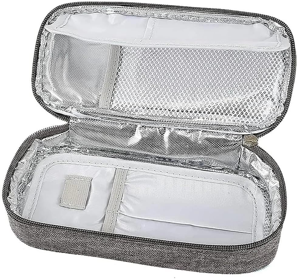 کیف خنک کننده انسولین، کیف دارو، کیف خنک کننده مسافرتی، کیف یخ قابل حمل آکسفورد برای قلم انسولین و داروی انسولین، نگهداری خنک با 2 بسته یخ خنک کننده کیف خنک کننده انسولین، کیف دارو، کیف خنک کننده مسافرتی، کیف یخ قابل حمل آکسفورد برای قلم انسولین و داروی انسولین، نگهداری خنک با 2 بسته یخ خنک کننده