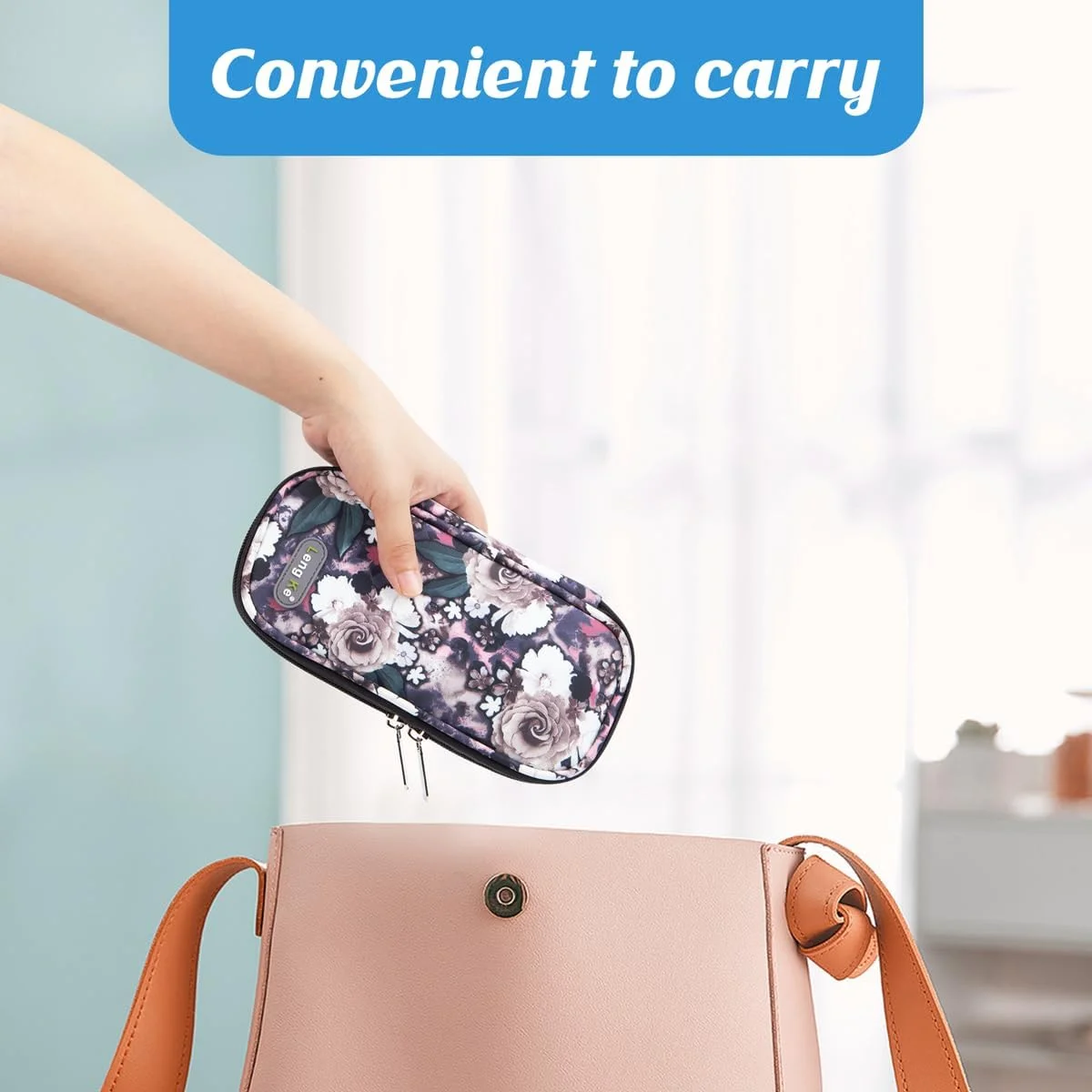 کیف خنک نگهدارنده انسولین یوشیرز - کیف عایق دار قابل حمل برای قلم انسولین و لوازم دیابتی با 2 بسته یخ تایید شده توسط TSA (خاکستری رز) کیف خنک نگهدارنده انسولین یوشیرز - کیف عایق دار قابل حمل برای قلم انسولین و لوازم دیابتی با 2 بسته یخ تایید شده توسط TSA (خاکستری رز)