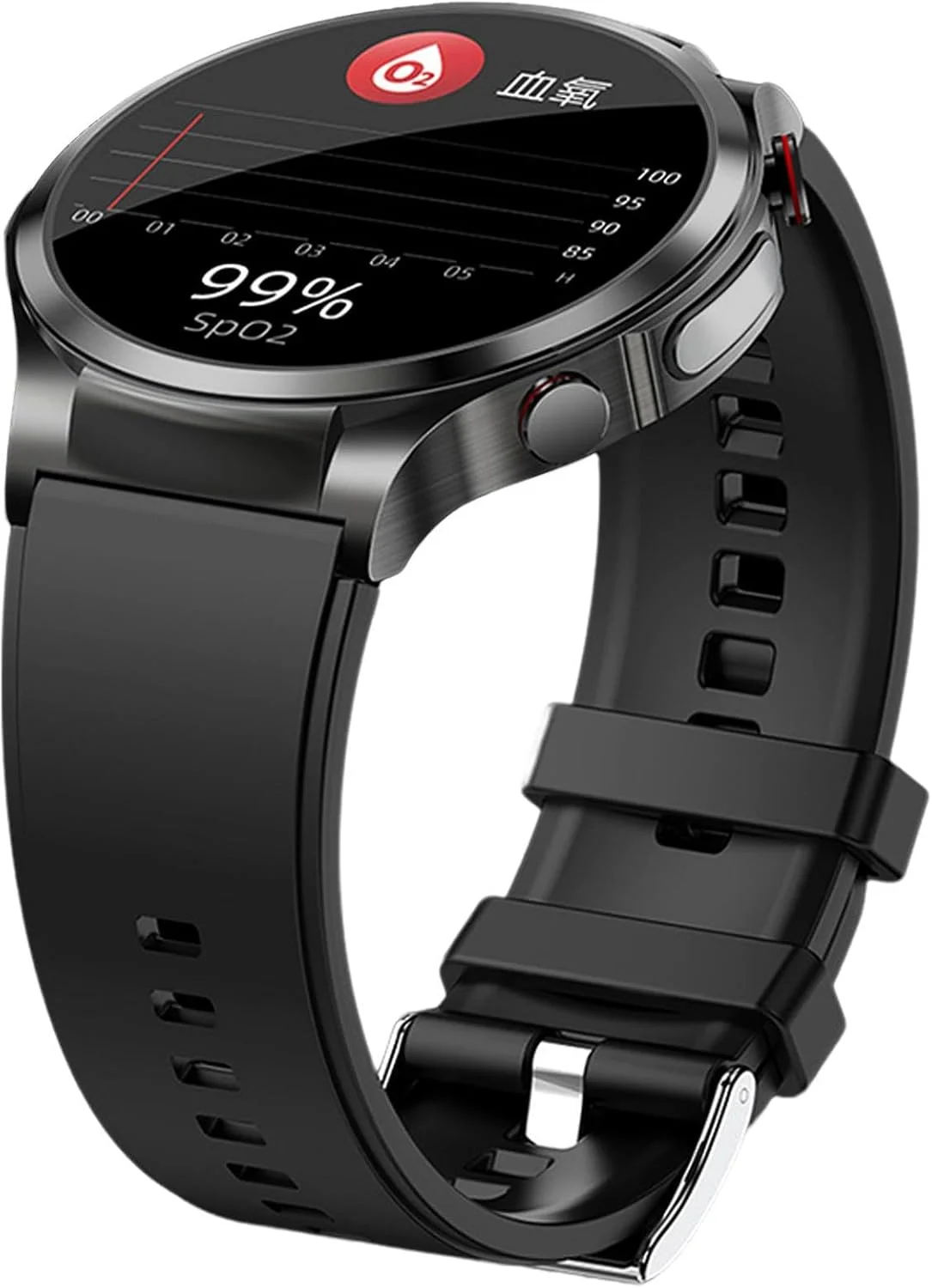 ساعت پایش قند خون - ساعت هوشمند تست غیرتهاجمی قند خون، ردیاب تناسب اندام، صفحه نمایش 1.32 اینچی برای پایش اکسیژن خون و خواب، ساعت فشار خون W11 ساعت پایش قند خون - ساعت هوشمند تست غیرتهاجمی قند خون، ردیاب تناسب اندام، صفحه نمایش 1.32 اینچی برای پایش اکسیژن خون و خواب، ساعت فشار خون W11