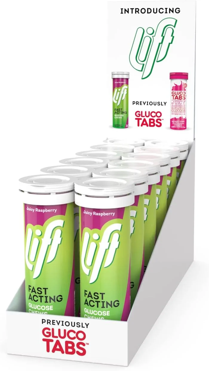 قرص های جویدنی انرژی زا با گلوکز سریع الاثر لیفت | طعم تمشک | بسته 12 عددی (هر بسته 10 قرص) قرص های جویدنی انرژی زا با گلوکز سریع الاثر لیفت | طعم تمشک | بسته 12 عددی (هر بسته 10 قرص)